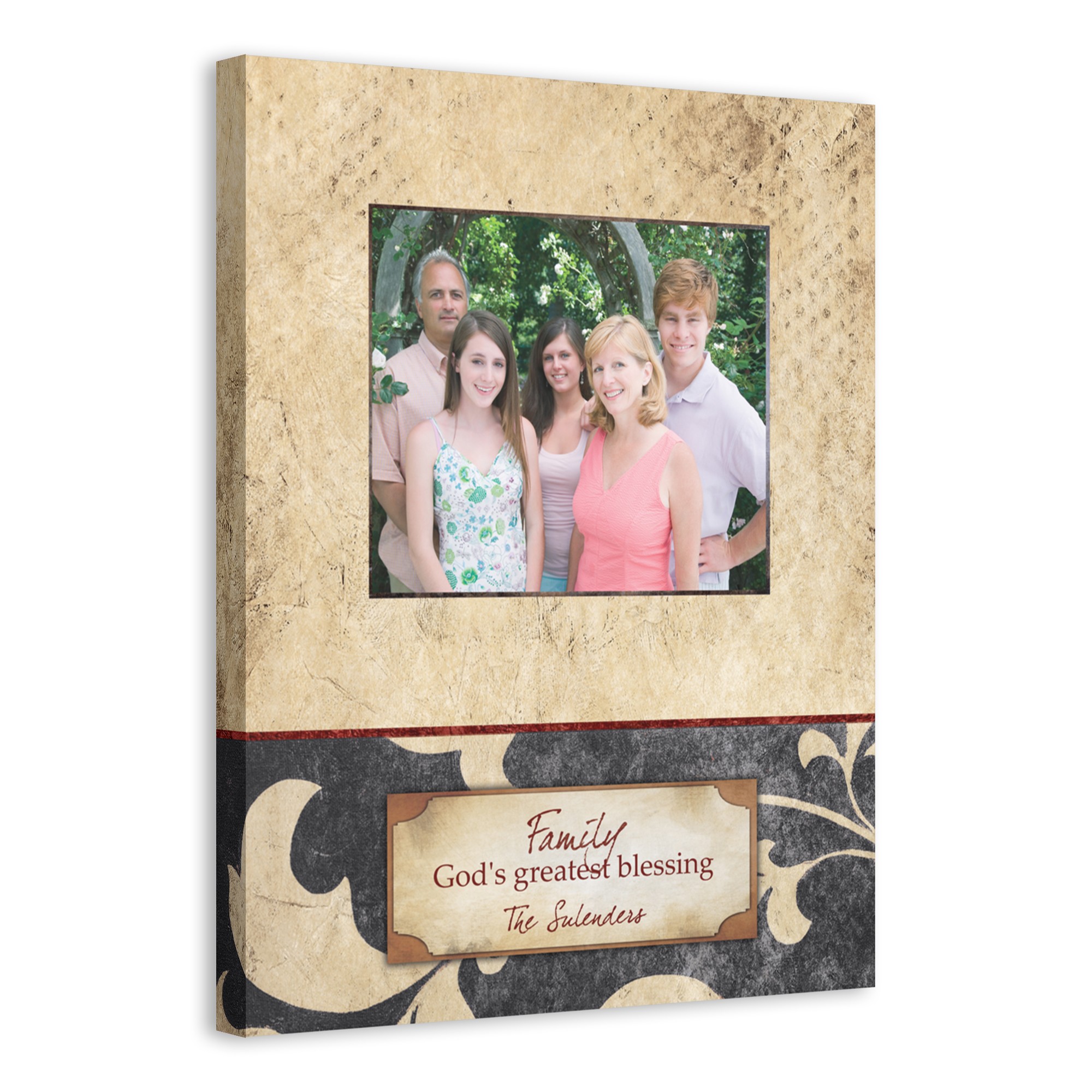 Family God's Greatest Blessing 16x20 Personalized Canvas Wall Art 