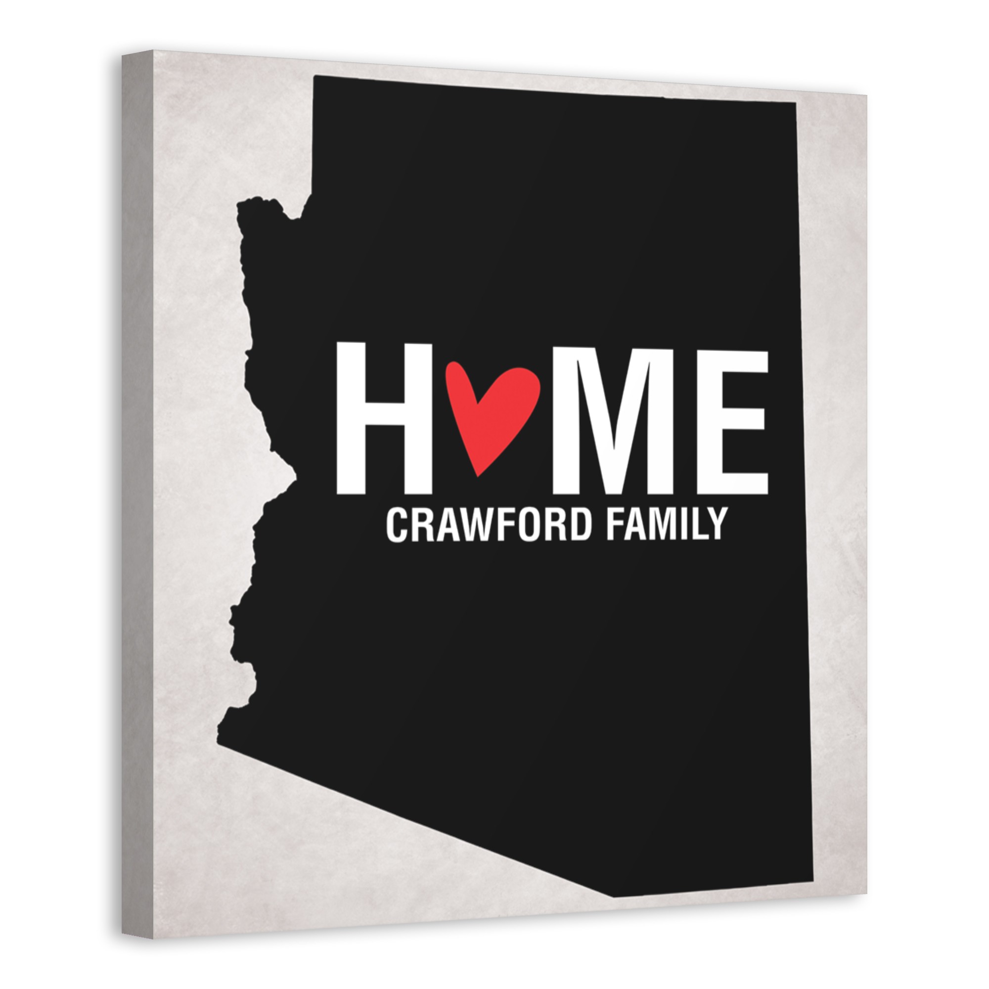 State Pride Arizona16x16 Personalized Canvas Wall Art