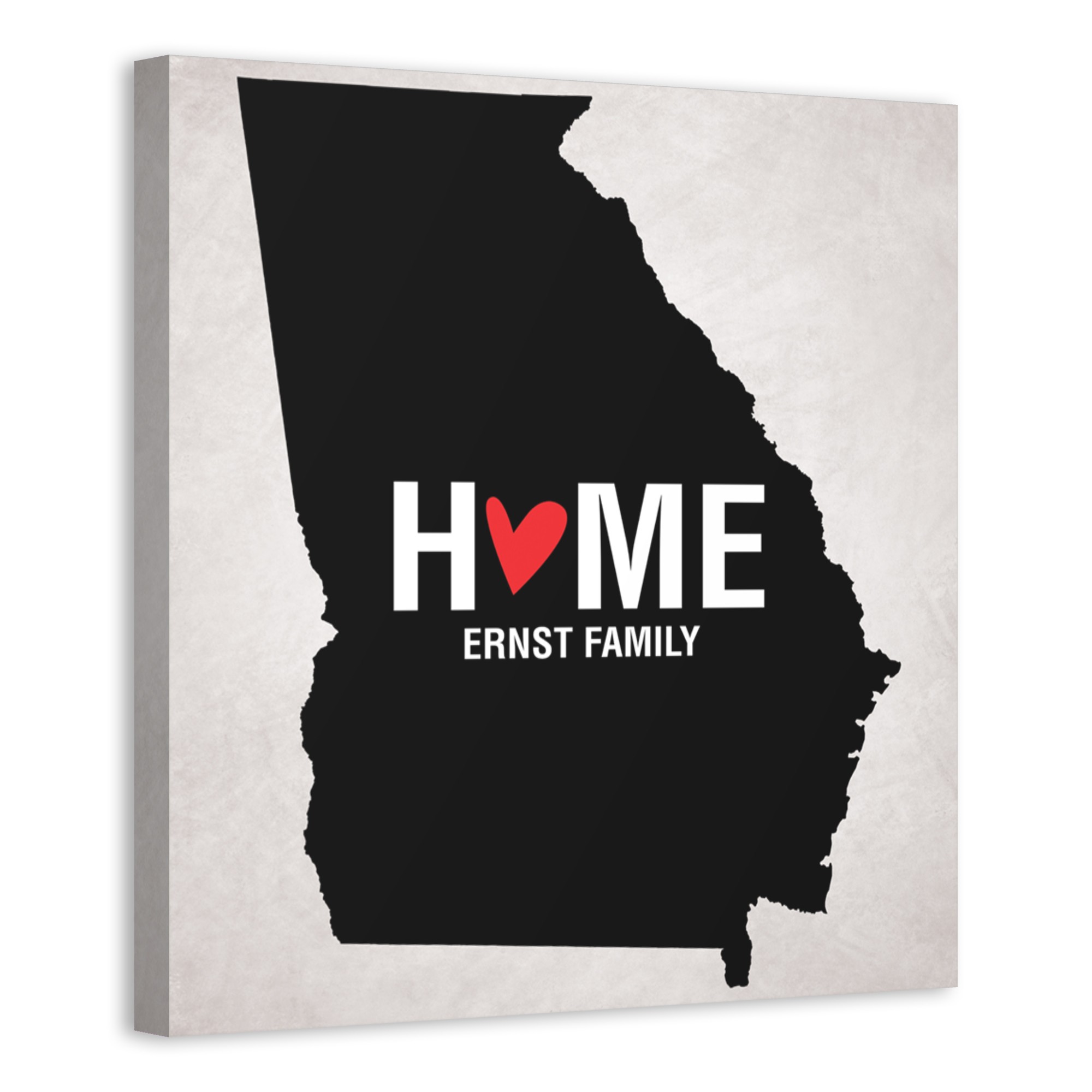 State Pride Georgia 16x16 Personalized Canvas Wall Art