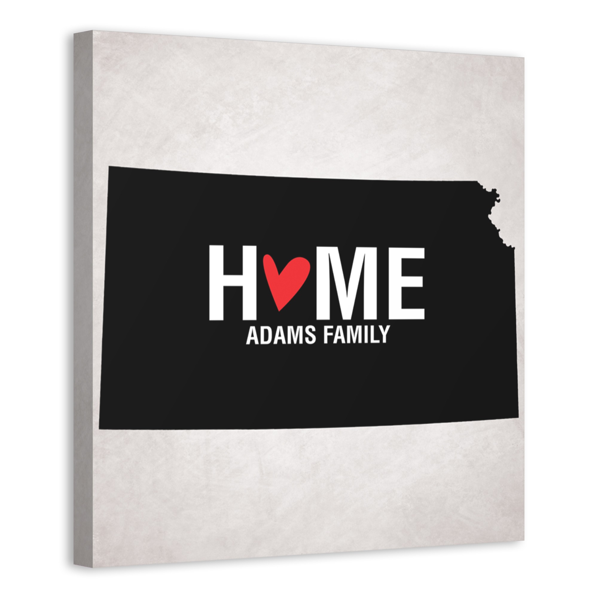 State Pride Kansas 16x16 Personalized Canvas Wall Art
