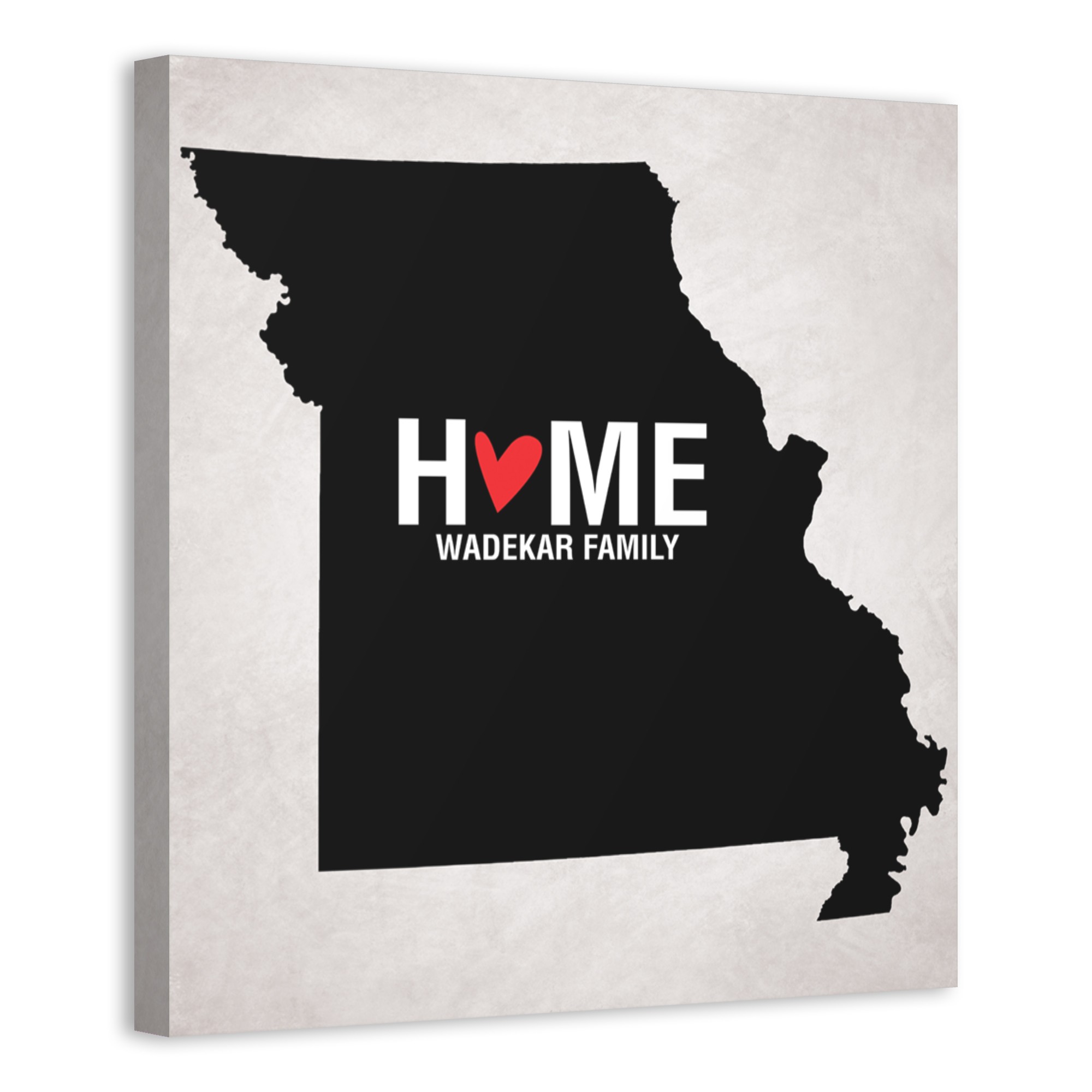 State Pride Missouri 16x16 Personalized Canvas Wall Art 