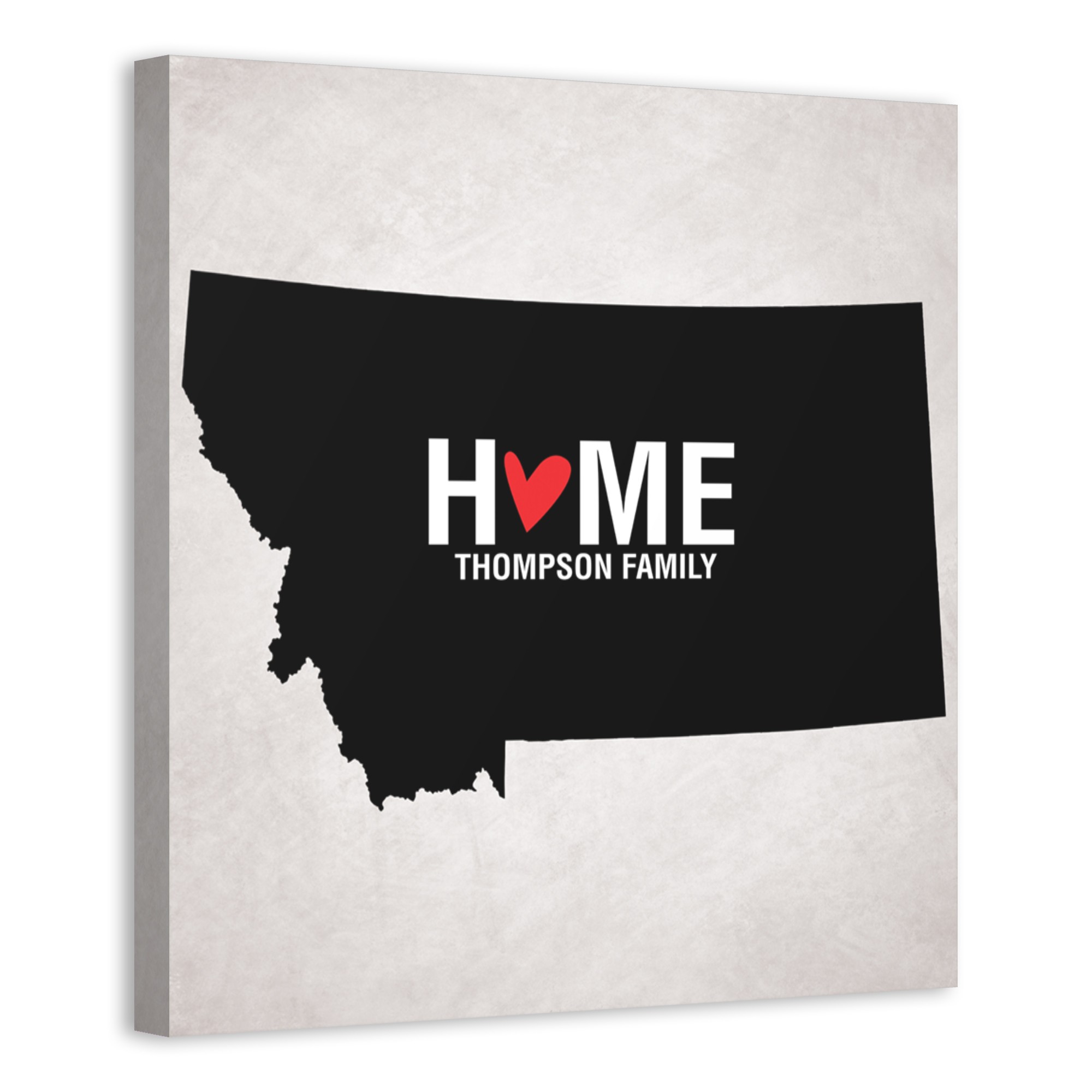 State Pride Montana 16x16 Personalized Canvas Wall Art