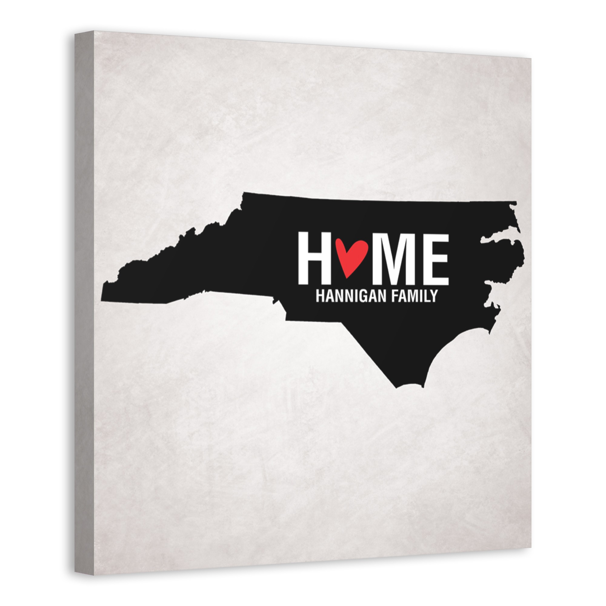 State Pride North Carolina 16x16 Personalized Canvas Wall Art