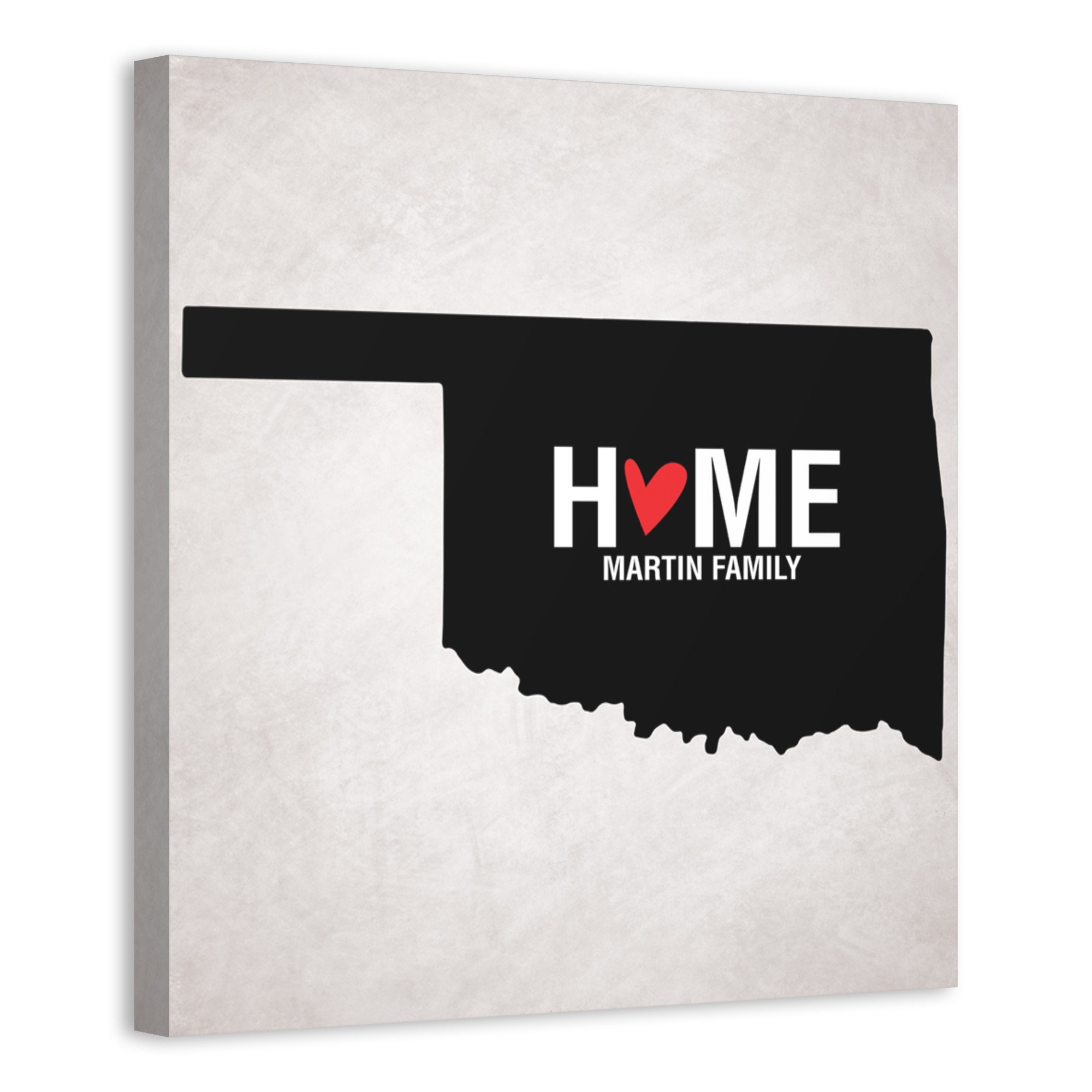 State Pride Oklahoma 16x16 Personalized Canvas Wall Art