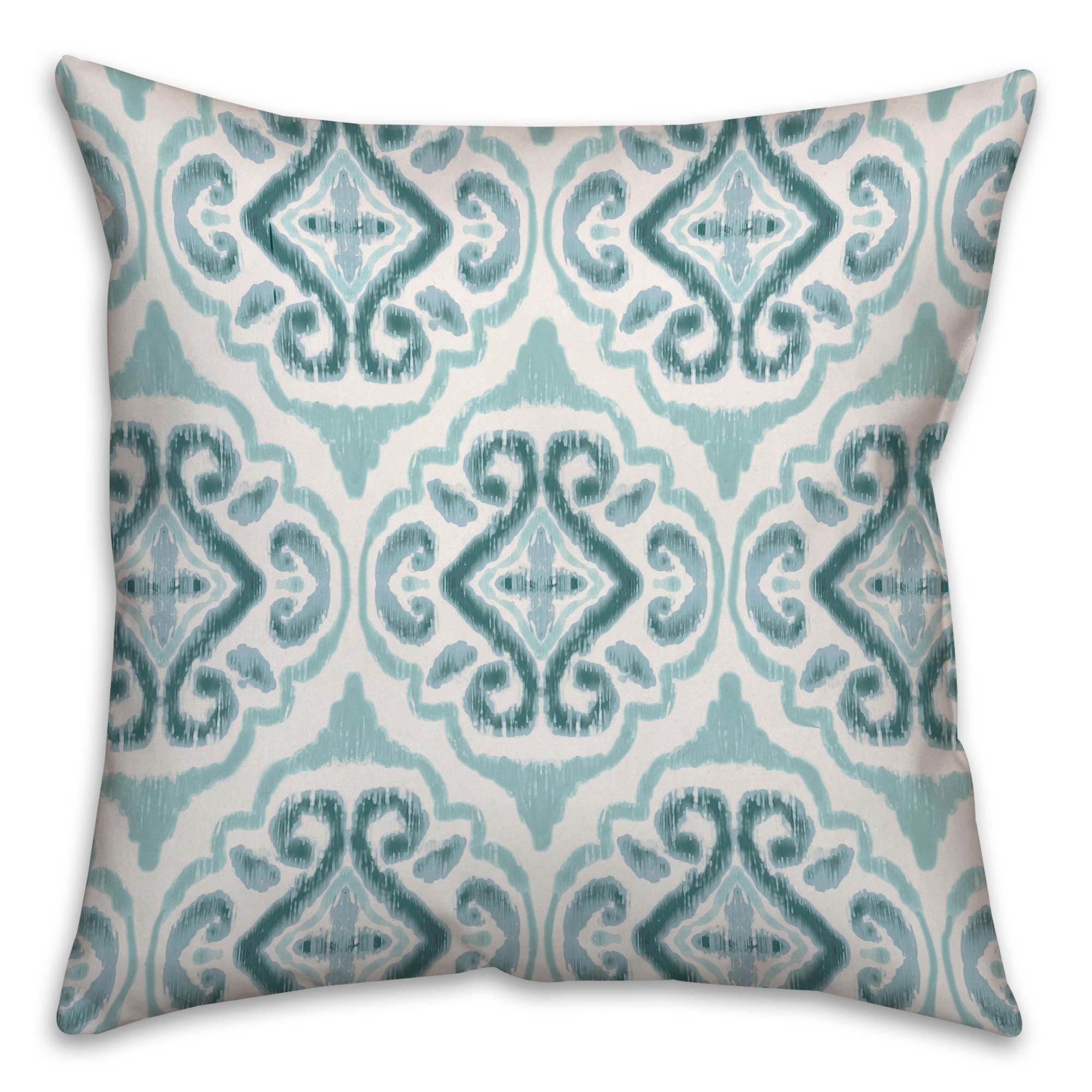 Watercolor Pattern Coastal Spun Polyester Throw Pillow