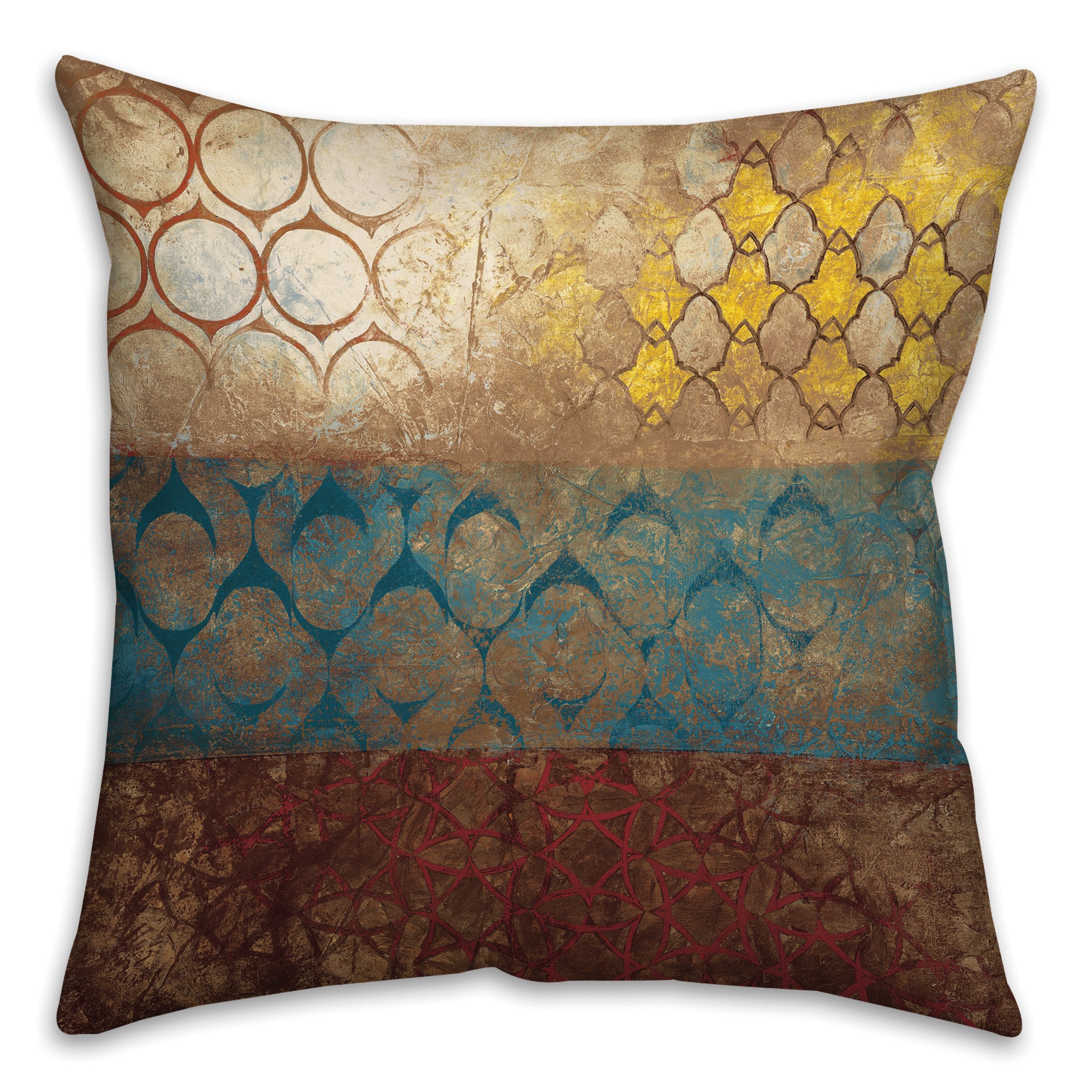 Big World Patterns Spun Polyester Throw Pillow