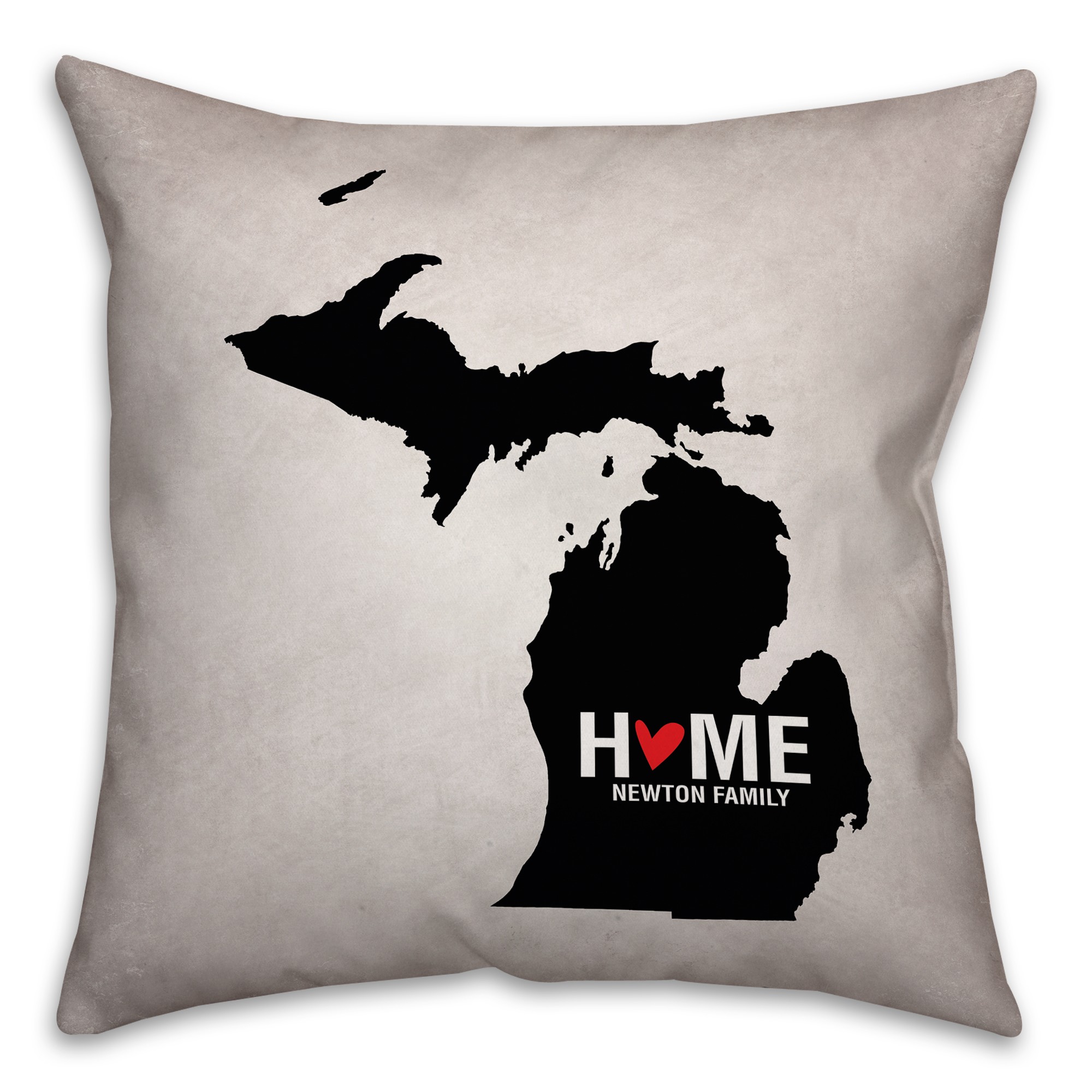 Michigan State Pride Spun Polyester Throw Pillow - 16x16