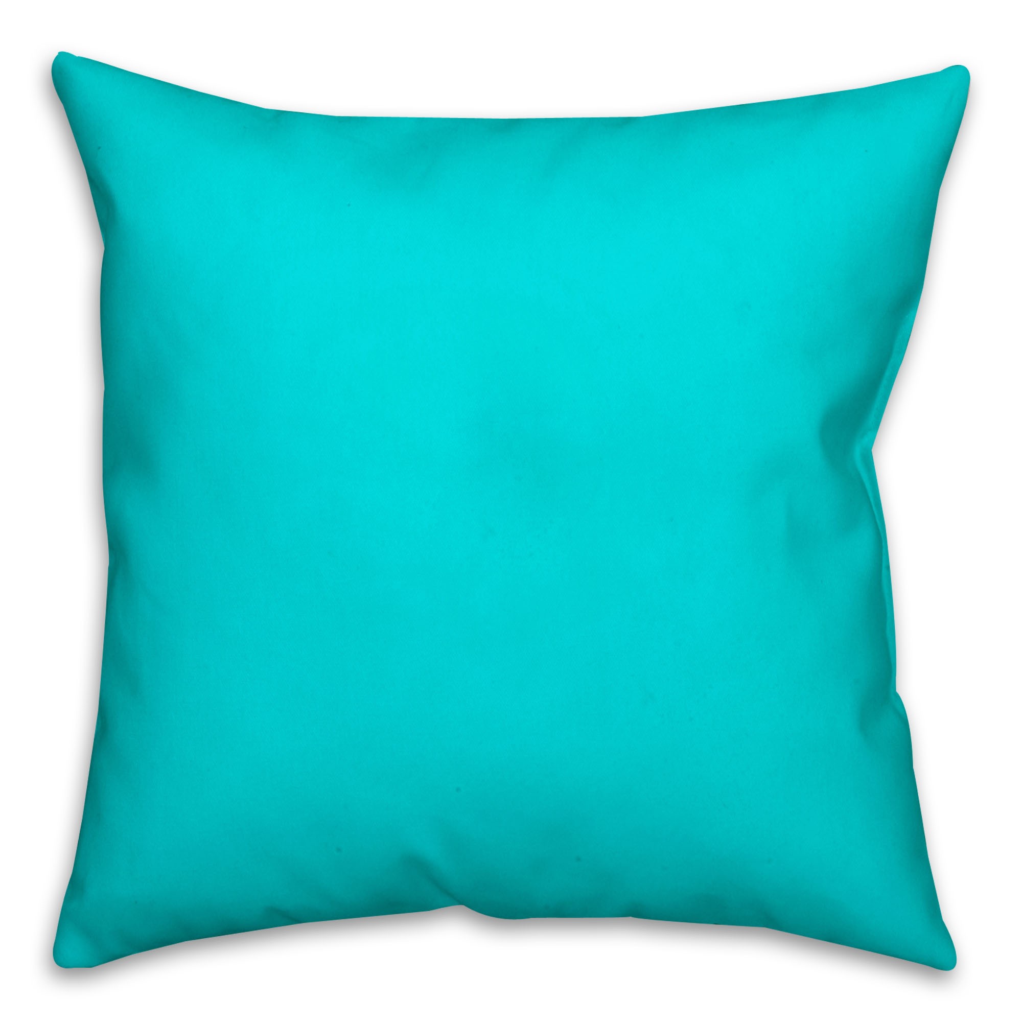 Solid Turquoise Pillow Throw Pillow