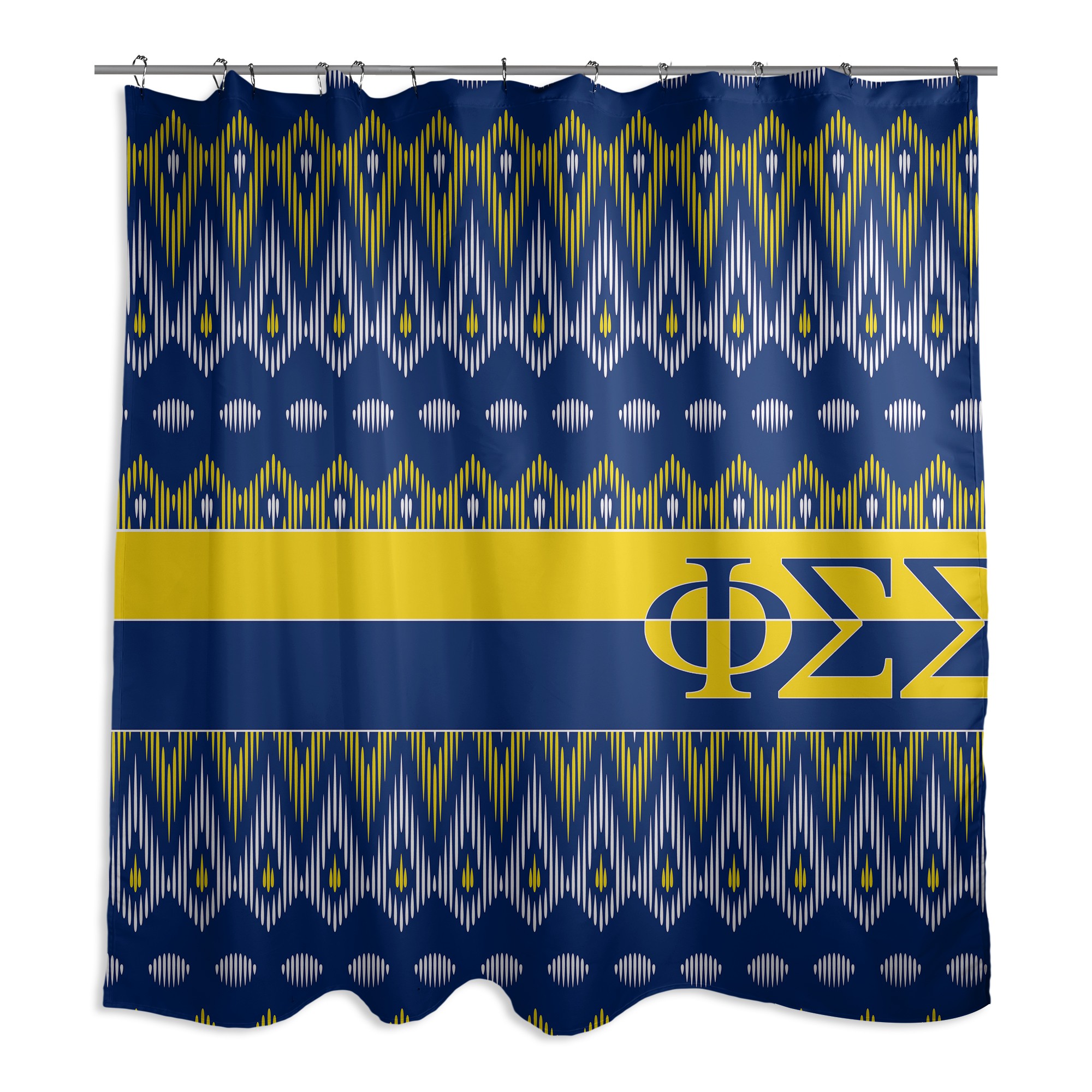 Phi Sigma Sigma 71x74 Shower Curtain