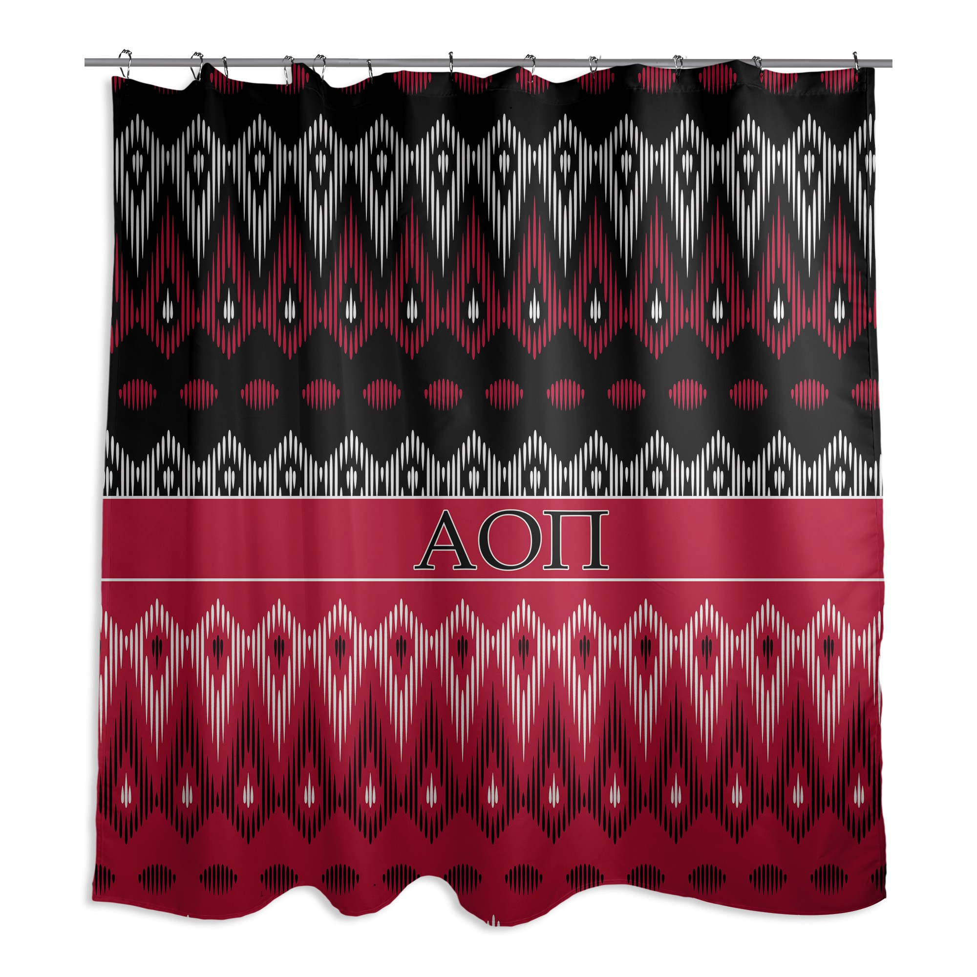 Alpha Omicron Pi 71x74 Shower Curtain