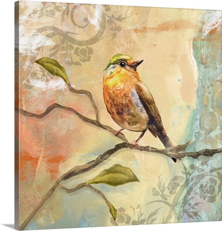 Fabulous Bird Gallery Wrapped Canvas 16x16 