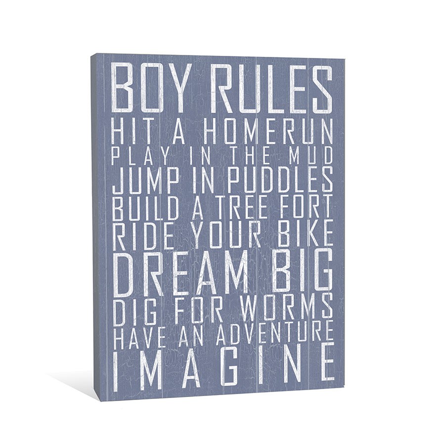 Blue Love Canvas Wall Art