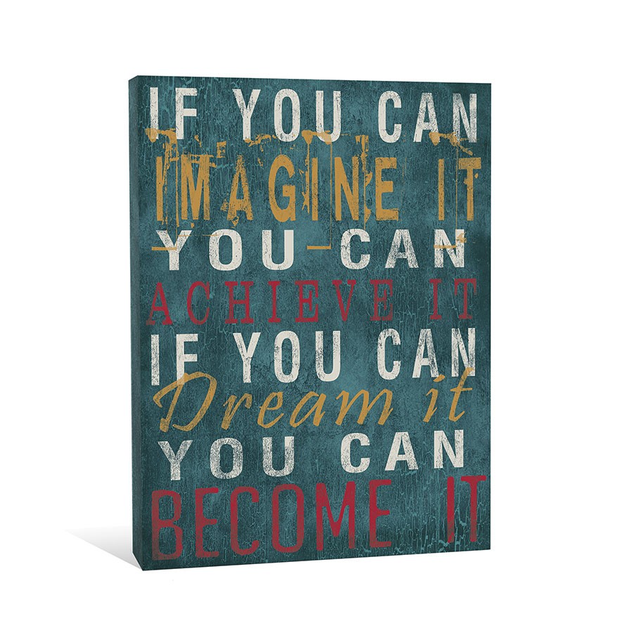 Imagine Achieve Dream Become Canvas Wall Art