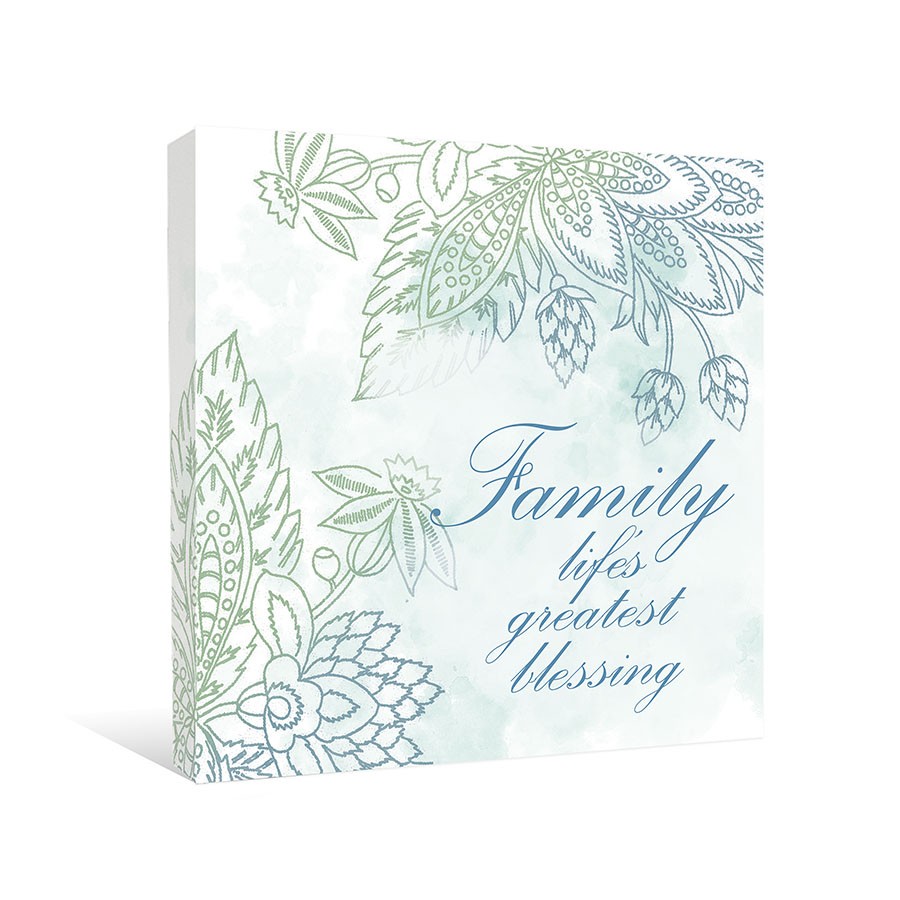 Family Blessing Canvas Wall Art