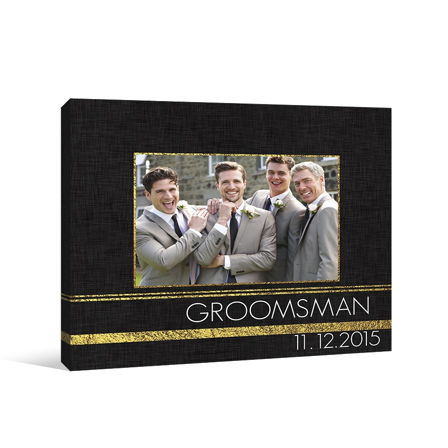 Groomsmen 14x11 Personalized Canvas Wall Art