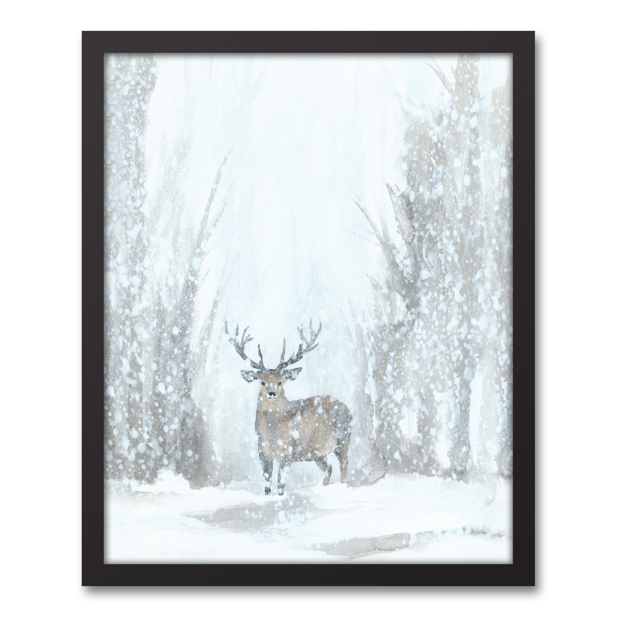 Snowy Forrest Landscape Wall Art