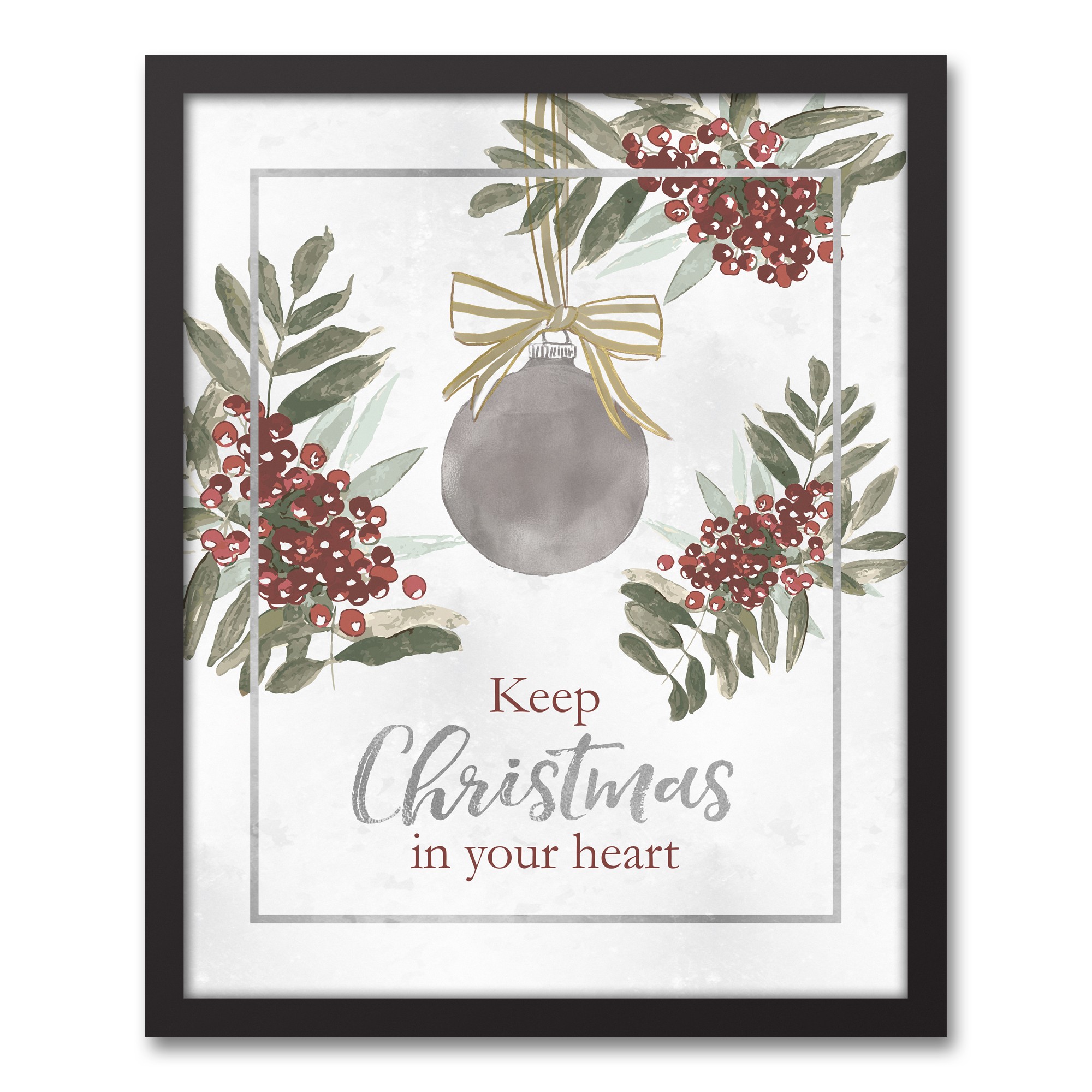 Vintage Christmas Card Wall Art