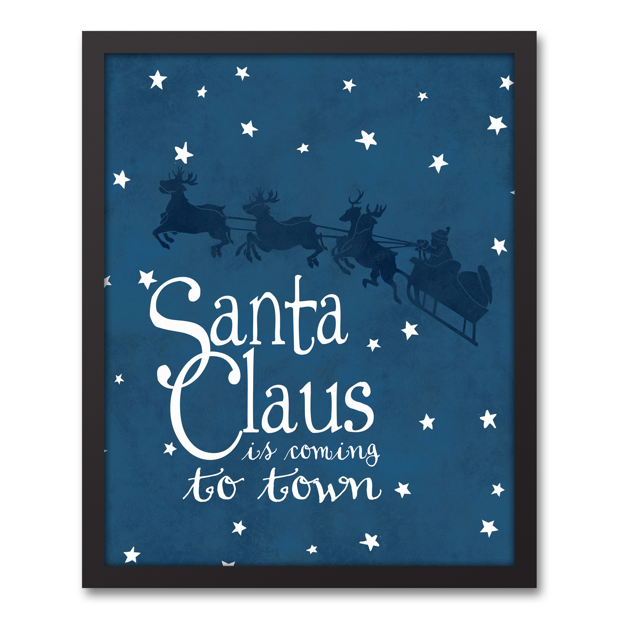 Santa Claus is Coming to Town Wall Art