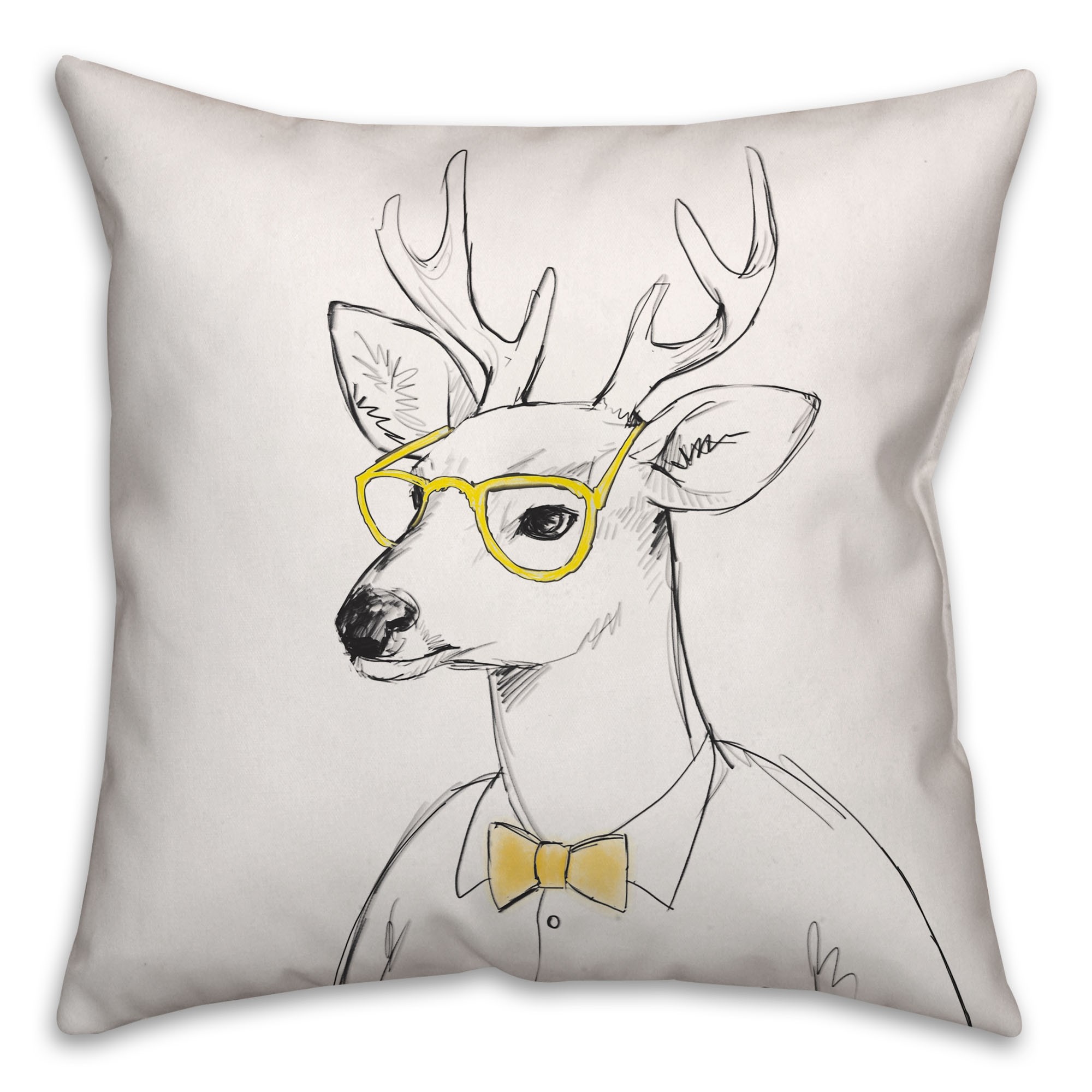 Deer Friend 16x16 Throw Pillow