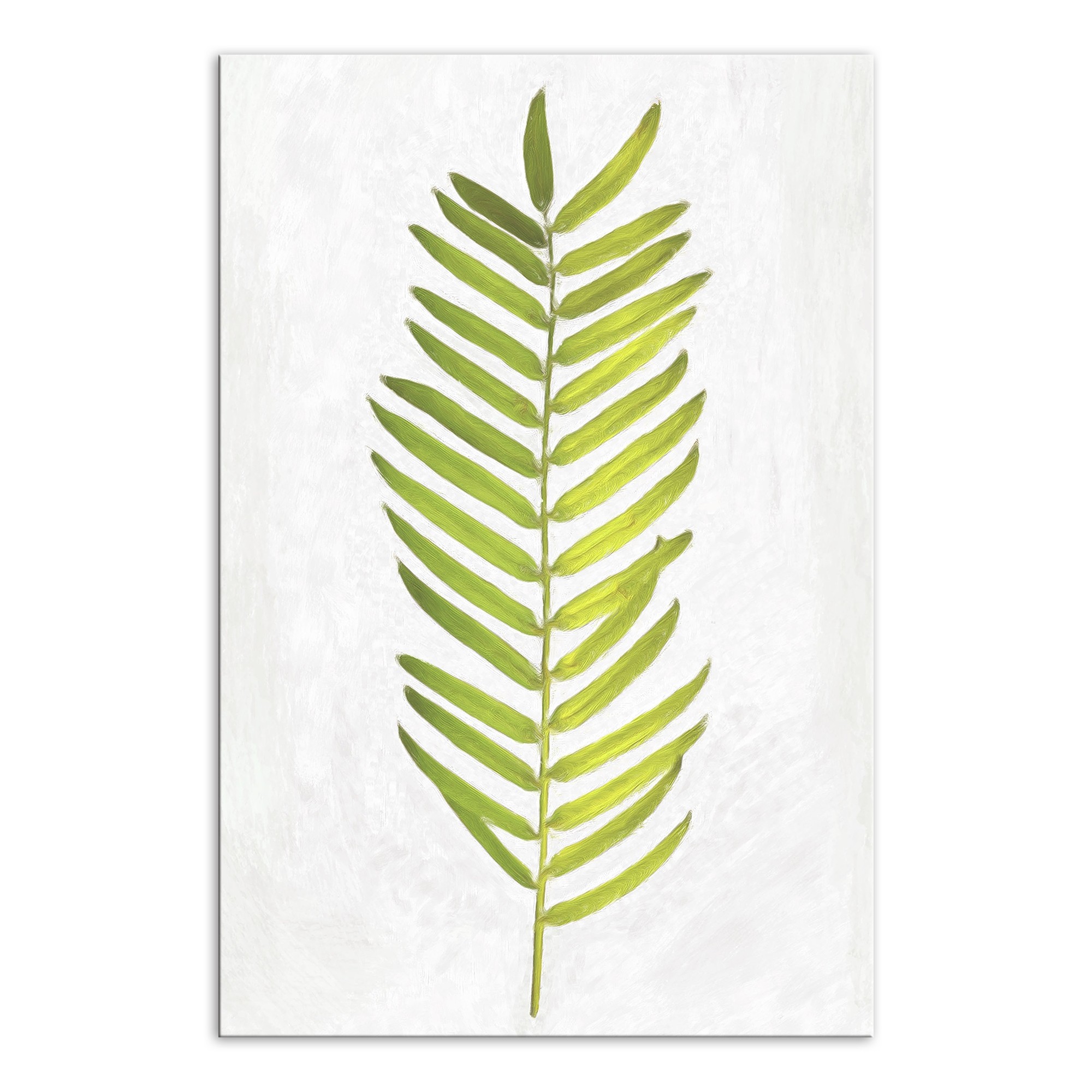 Watercolor Palm Leaf 12x18 Outdoor Canvas Wall Art