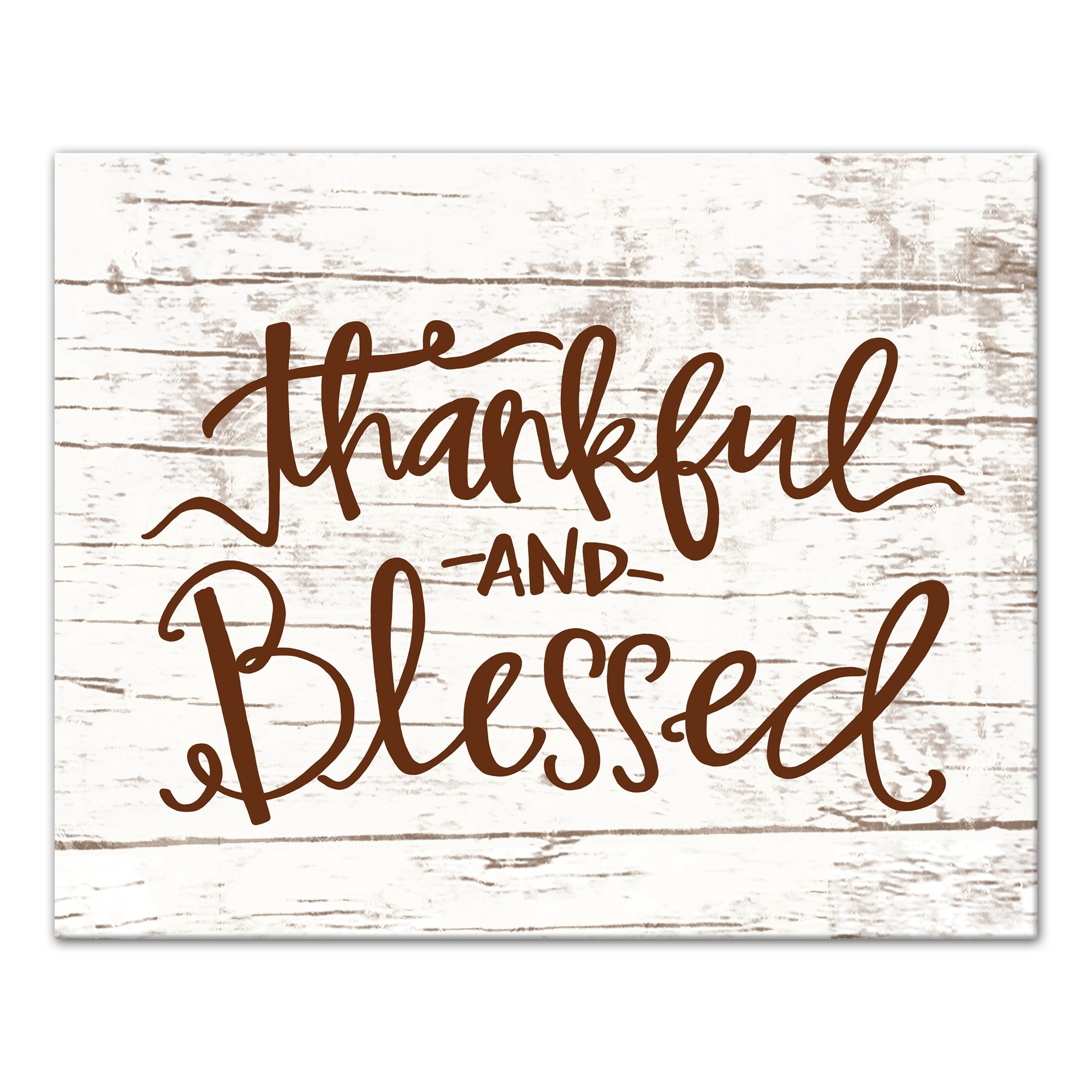 Thankful And Blessed II 20x16 Canvas Wall Art