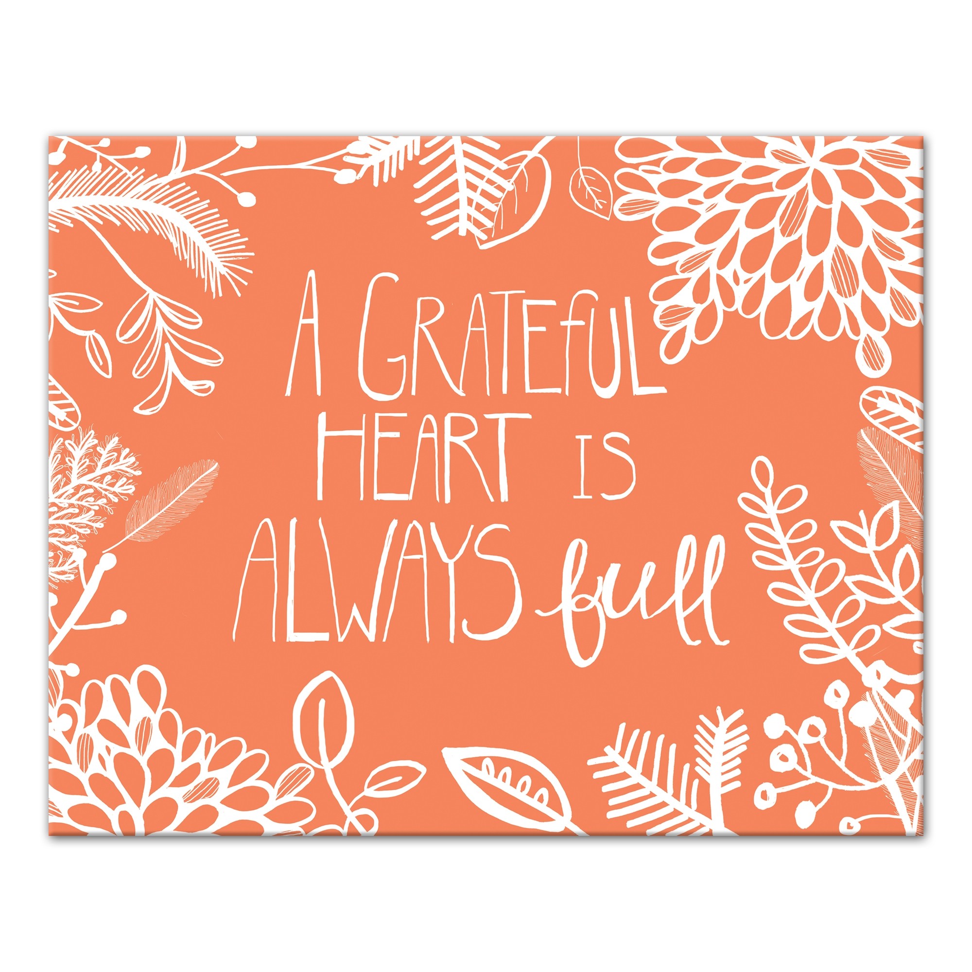 Grateful Heart 20x16 Canvas Wall Art