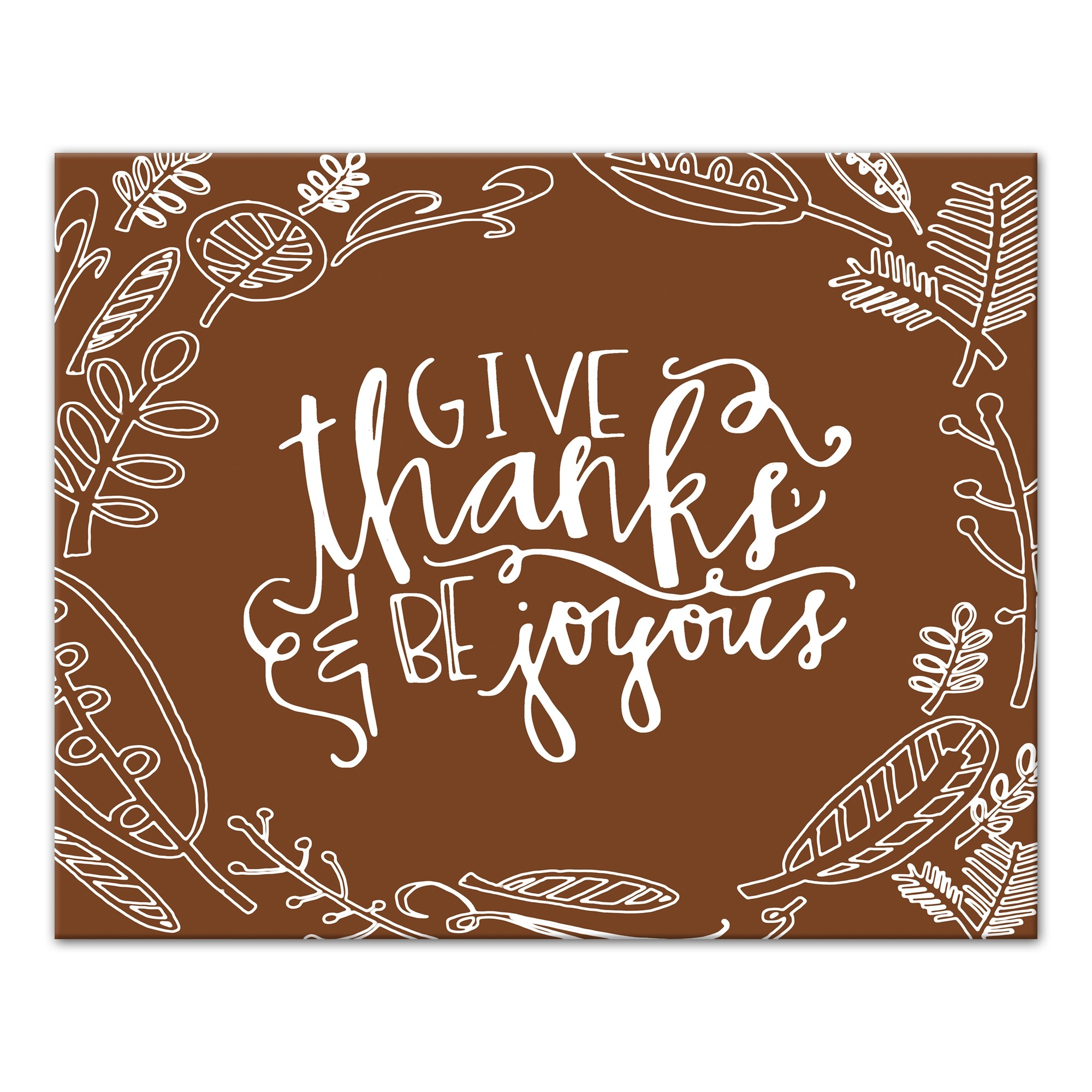 Joyful Thanks 20x16 Canvas Wall Art