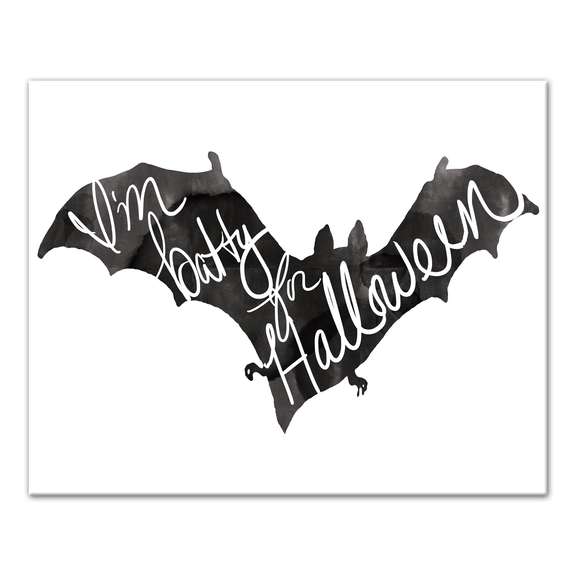 Batty Halloween 20x16 Canvas Wall Art