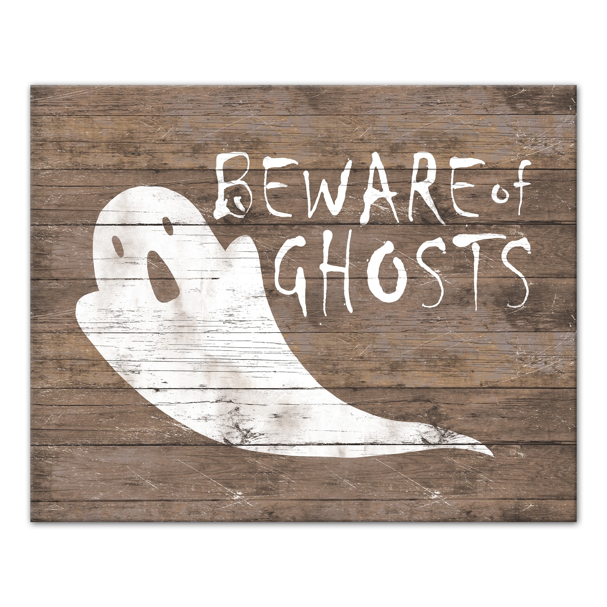 Ghosts Beware 20x16 Canvas Wall Art