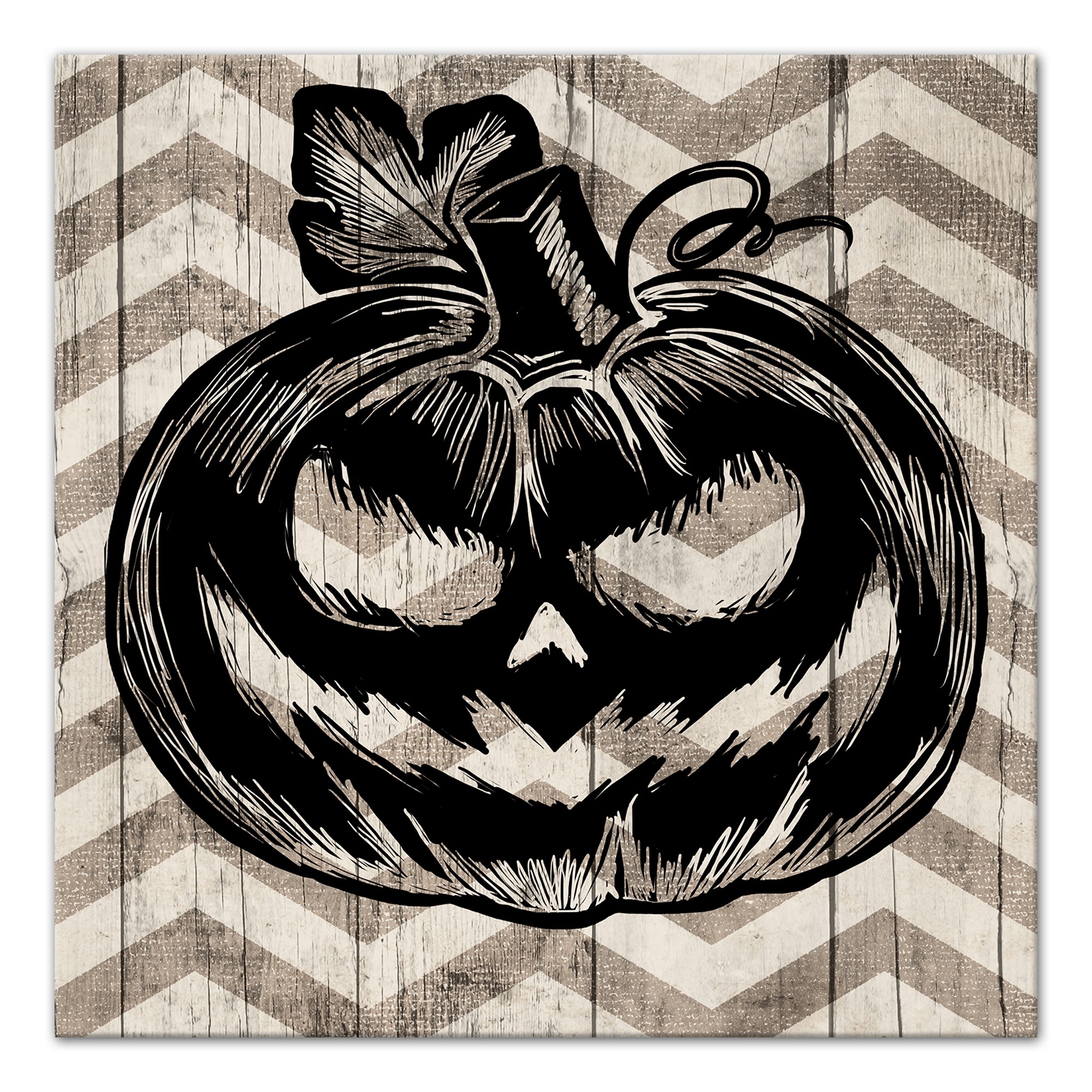 Pumpkin Smiles 20x20 Canvas Wall Art