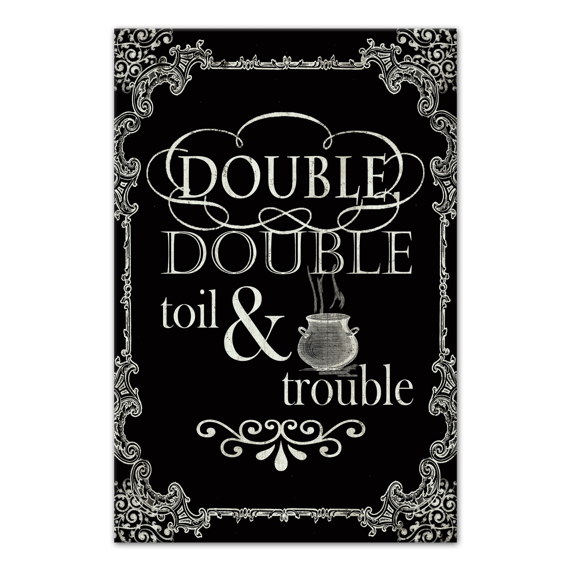 Toil And Trouble 24x36 Canvas Wall Art