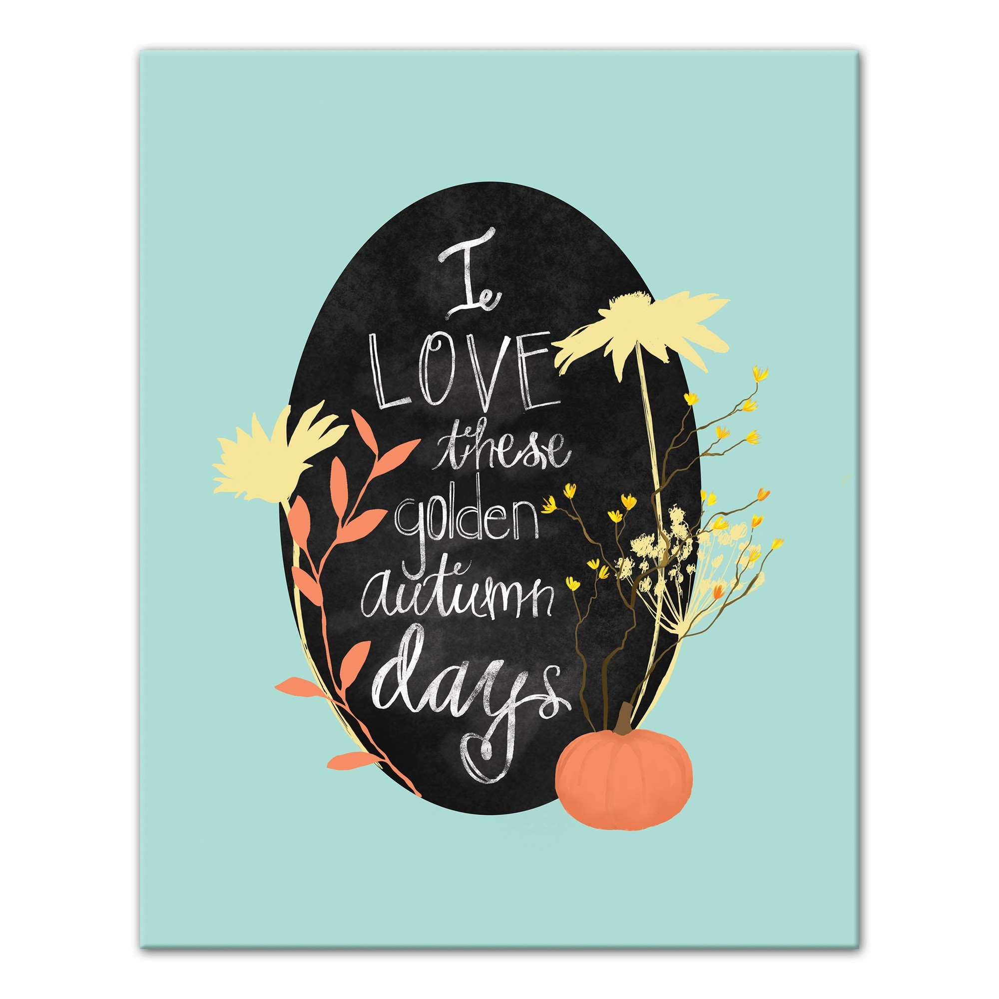 Golden Autumn 16x20 Canvas Wall Art