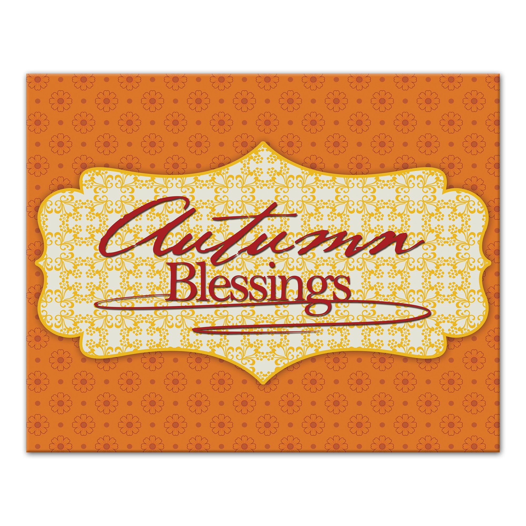 Autumn Blessings 20x16 Canvas Wall Art
