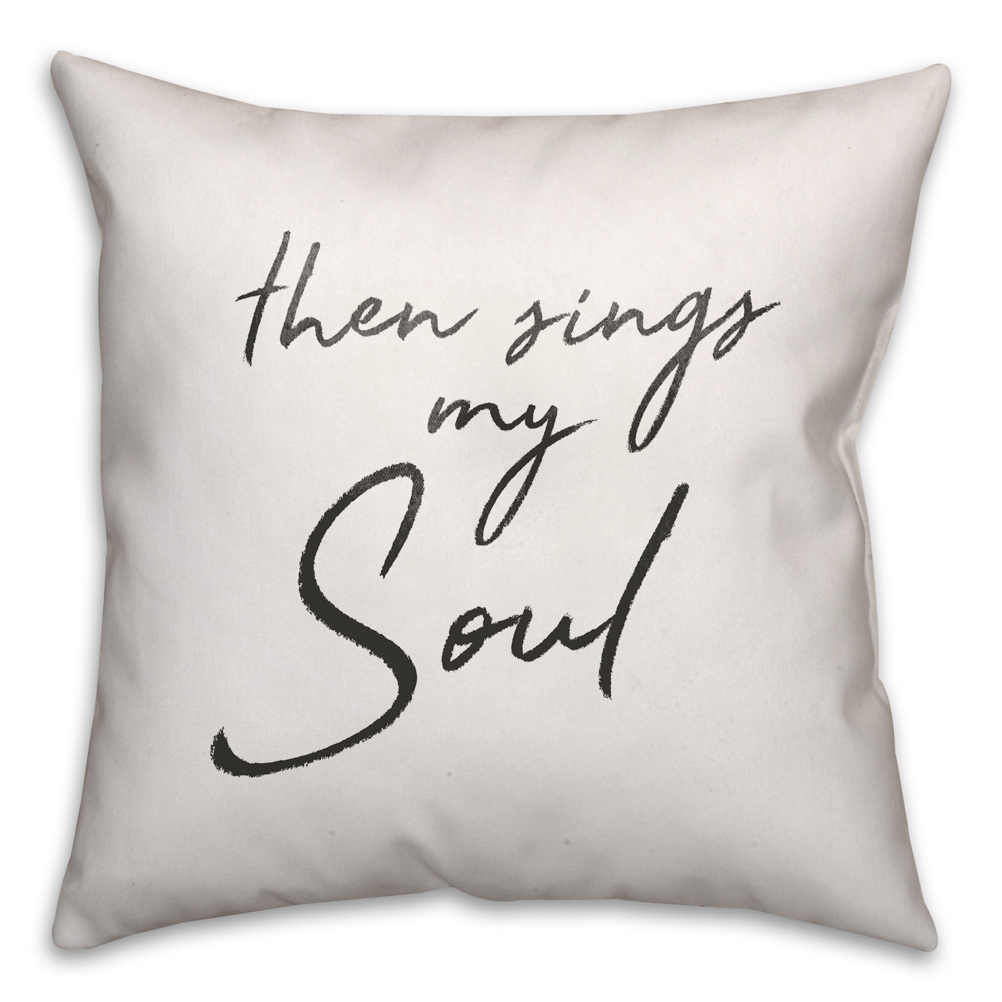Sings My Soul 16x16 Throw Pillow