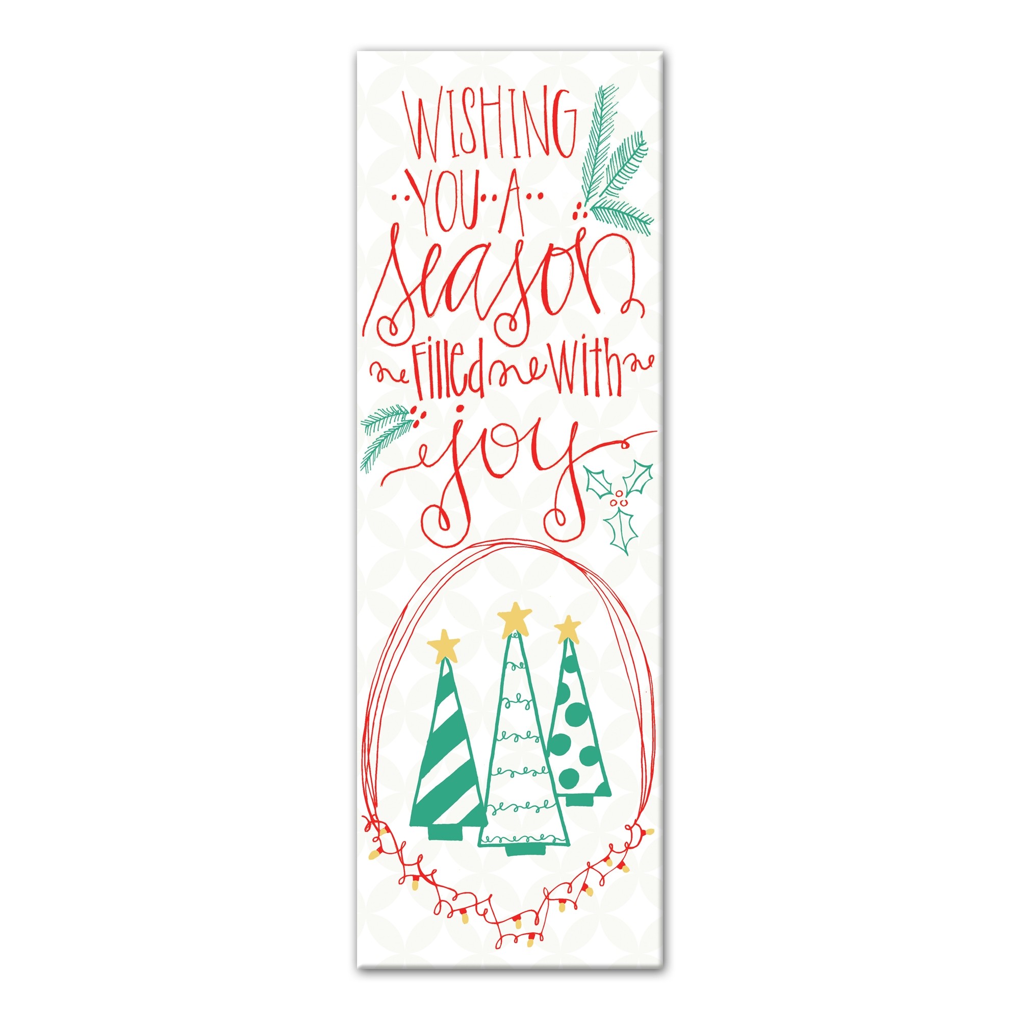 A Season Filled with Joy 12x36 Canvas Wall Art