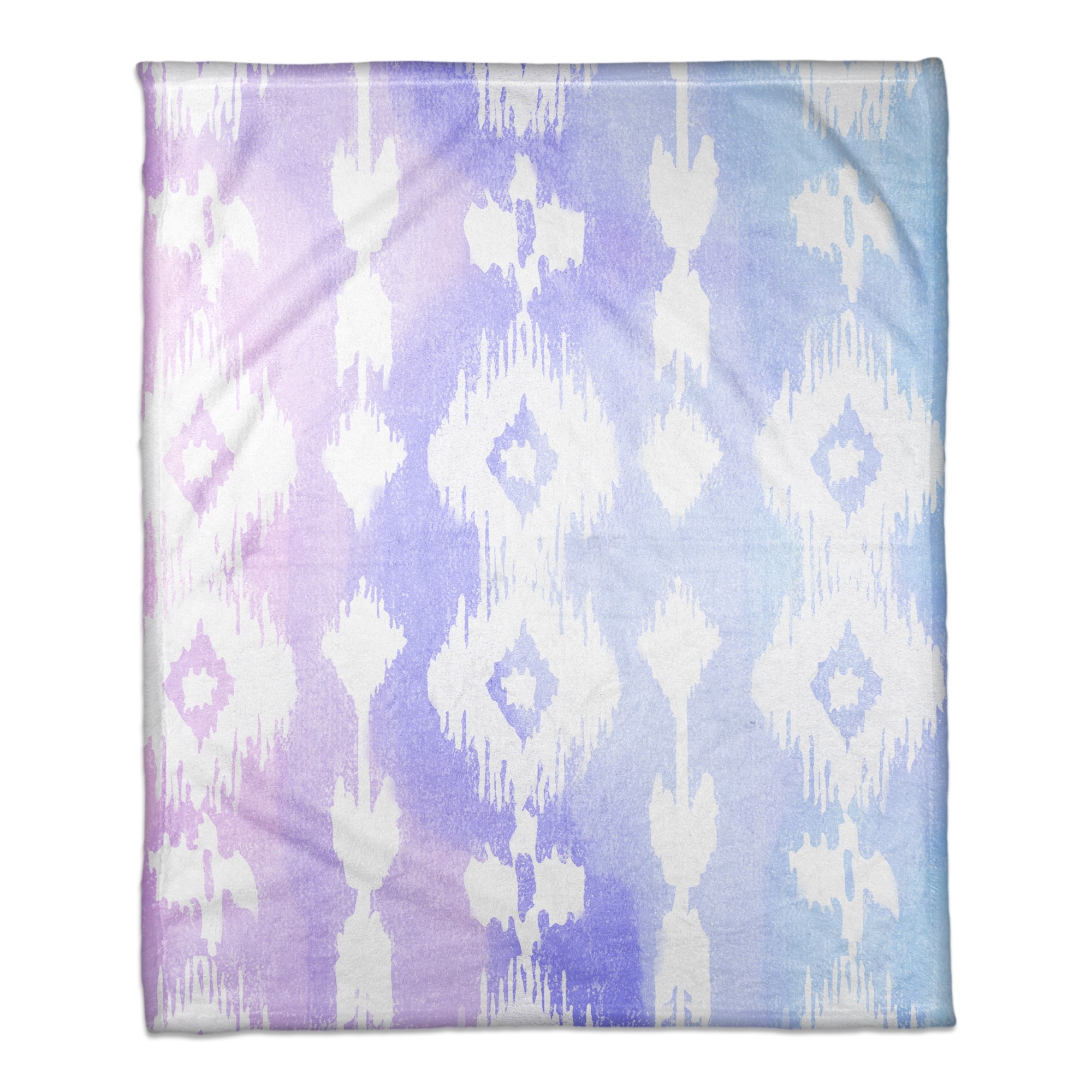 Watercolor Ikat 30x40 Throw Blanket