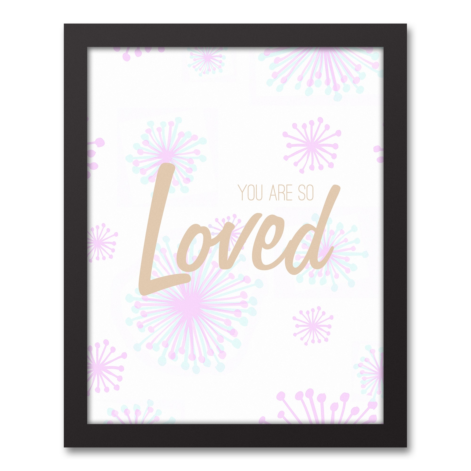 Starburst You Are Loved 11x14 Canvas Image Box