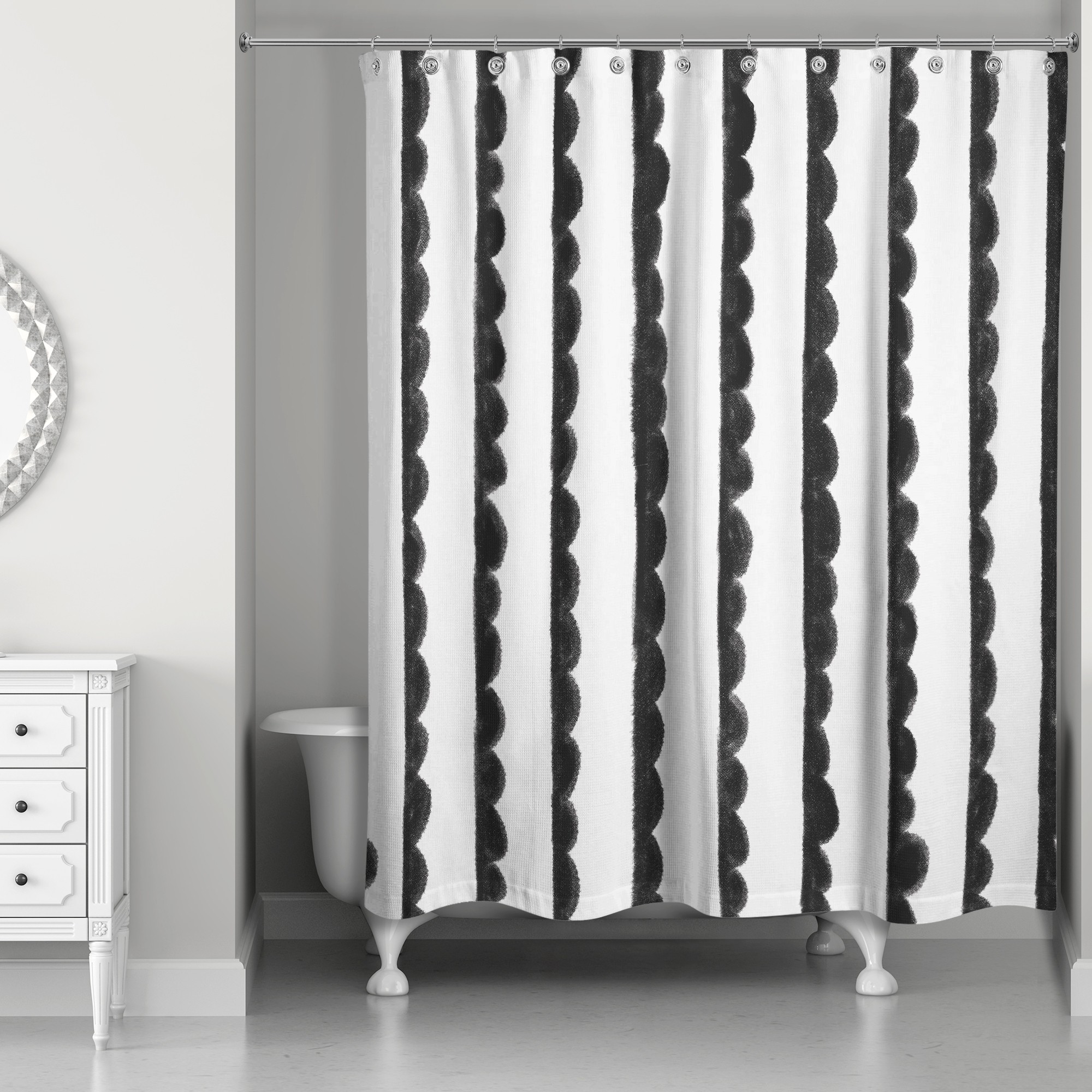 Half Moon 71x74 Shower Curtain