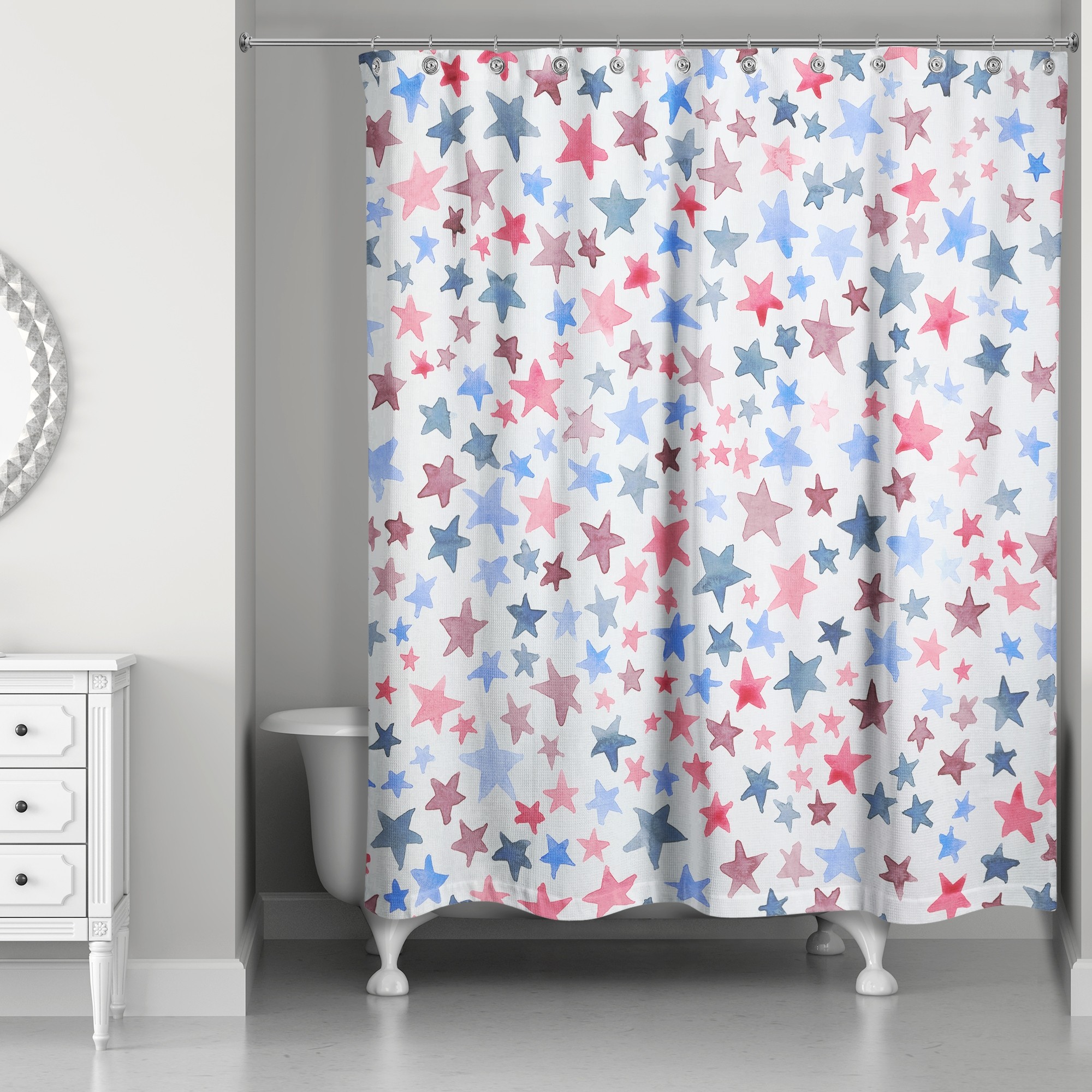 Star Spangled 71x74 Shower Curtain