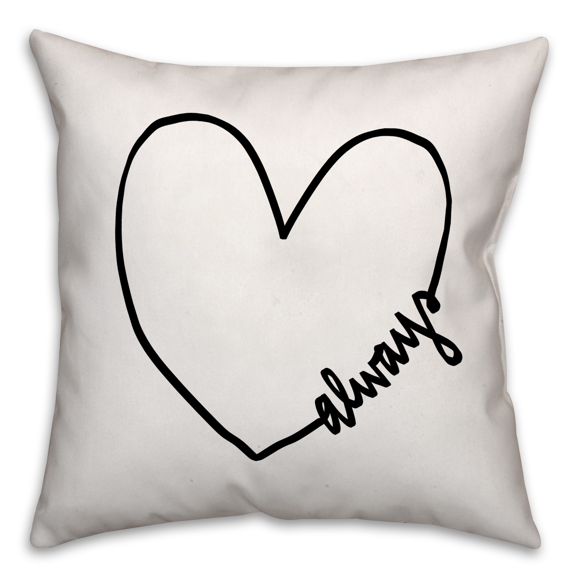 Heart Always 16x16 Throw Pillow