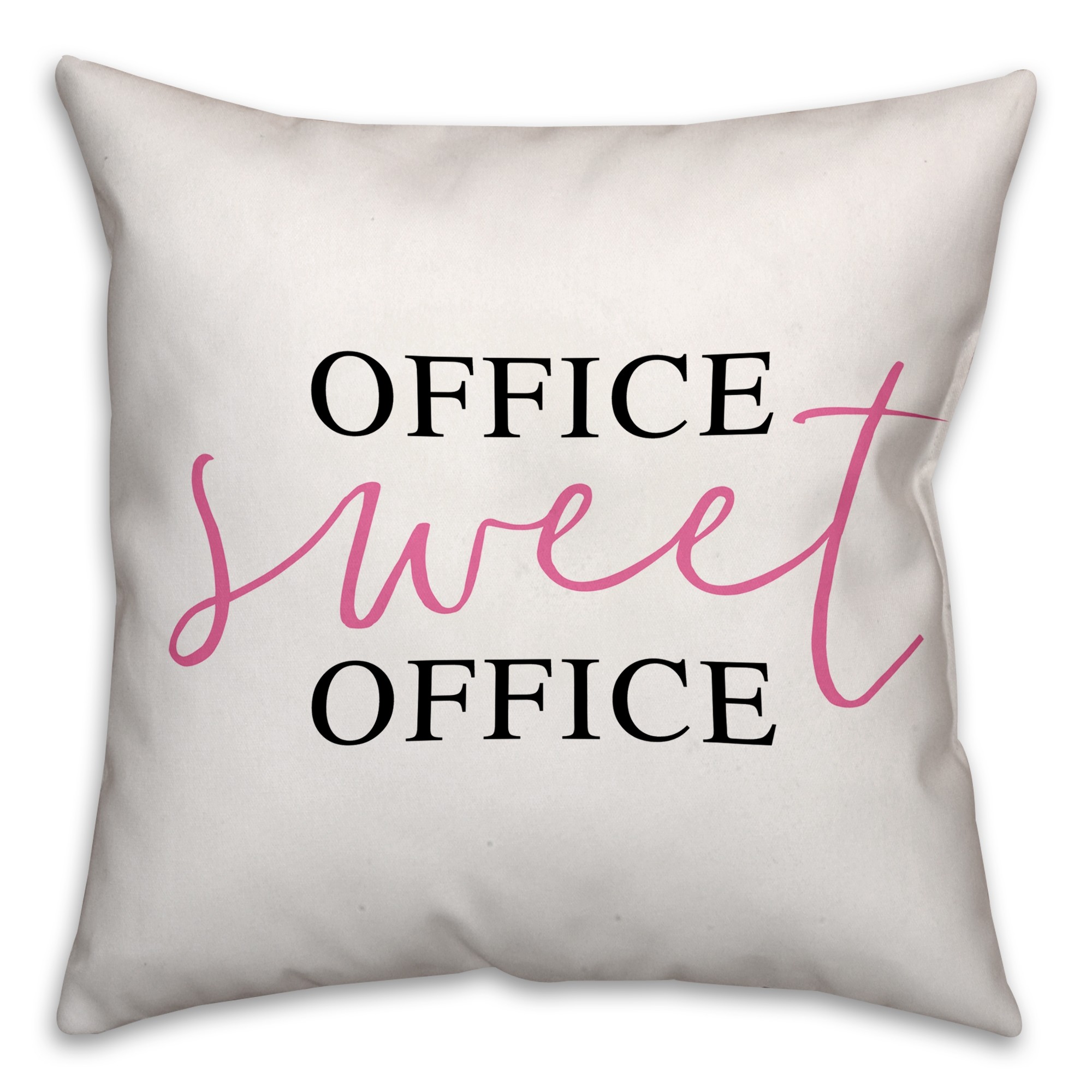 Office Sweet Office 16x16 Throw Pillow