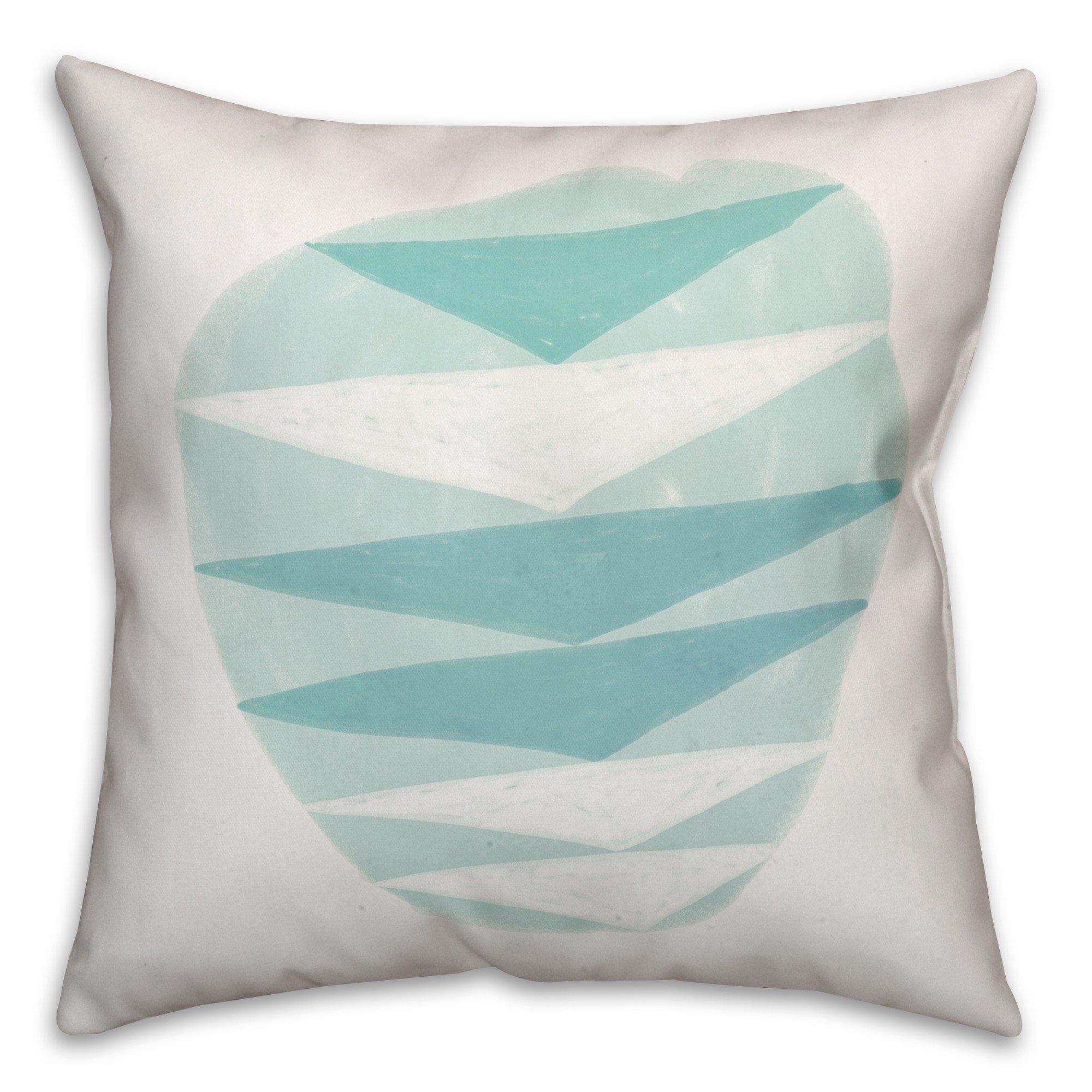 Triangle Doodle 16x16 Throw Pillow