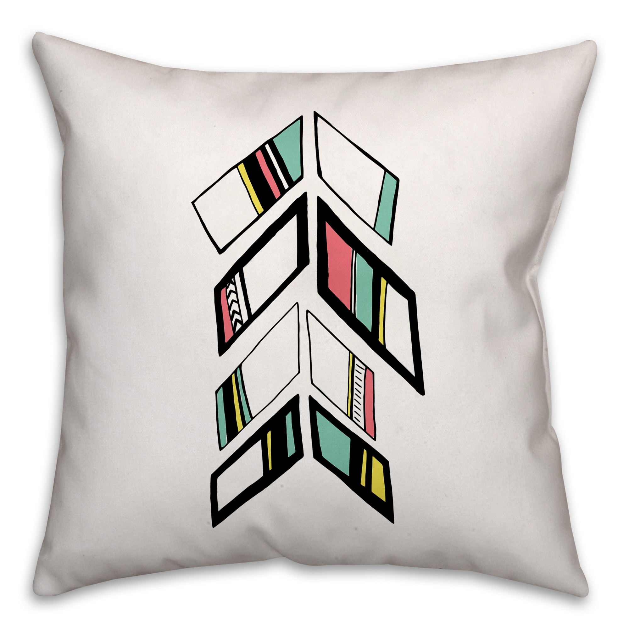 Tribal Arrows 16x16 Throw Pillow