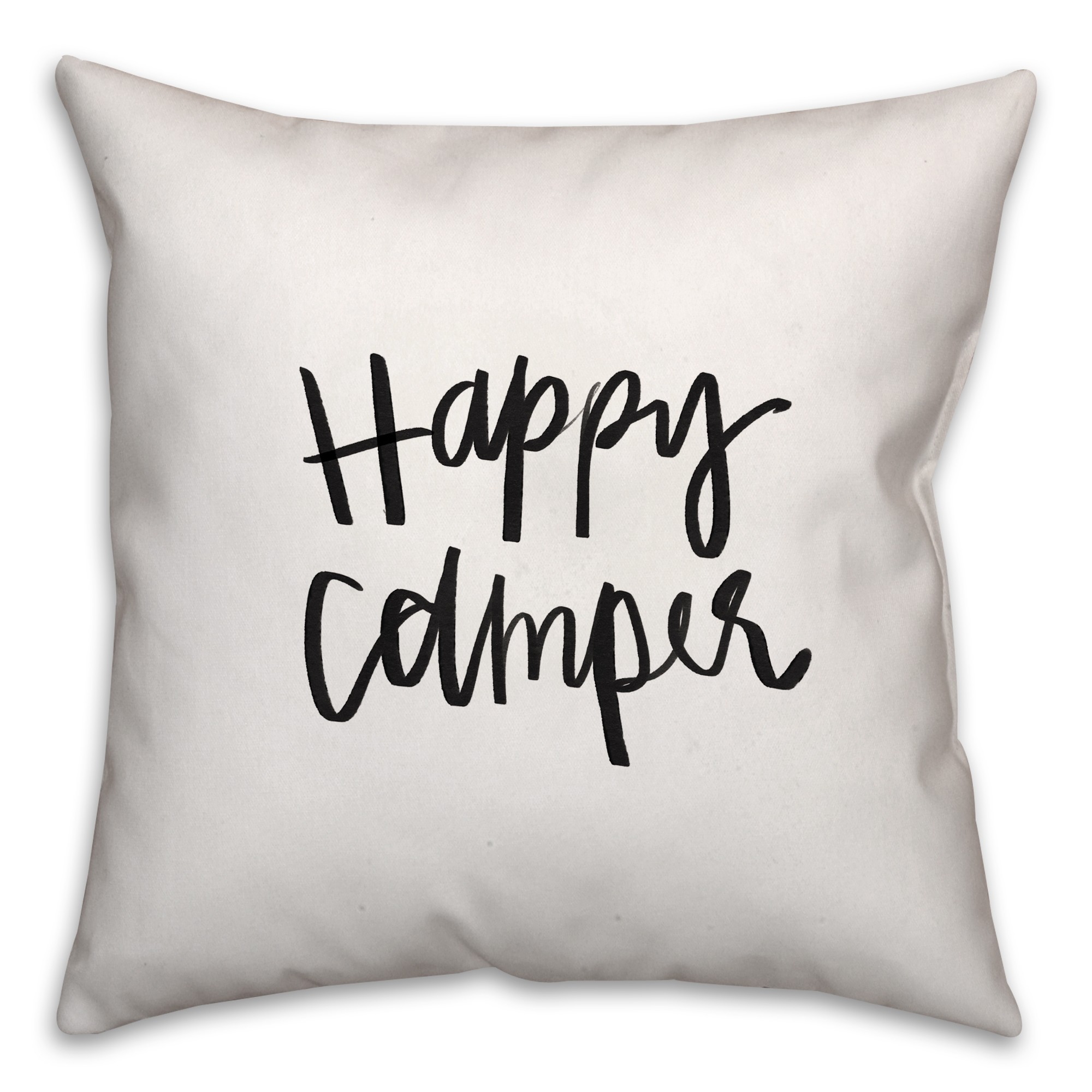 Happy Camper 16x16 Throw Pillow