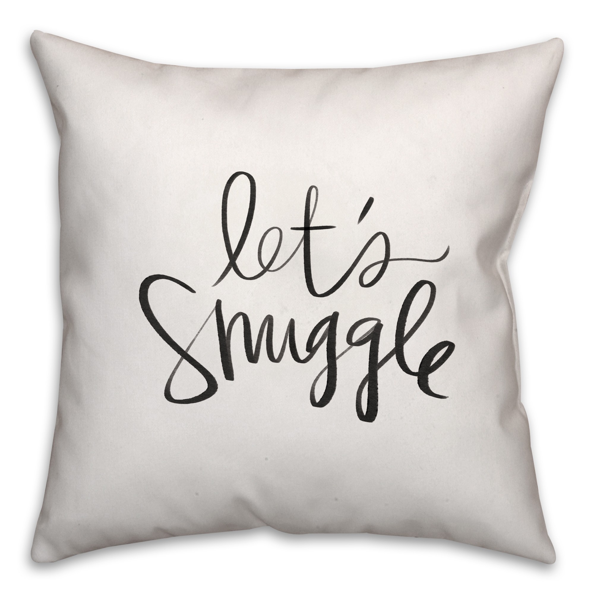 Let's Snuggle 16x16 Throw Pillow