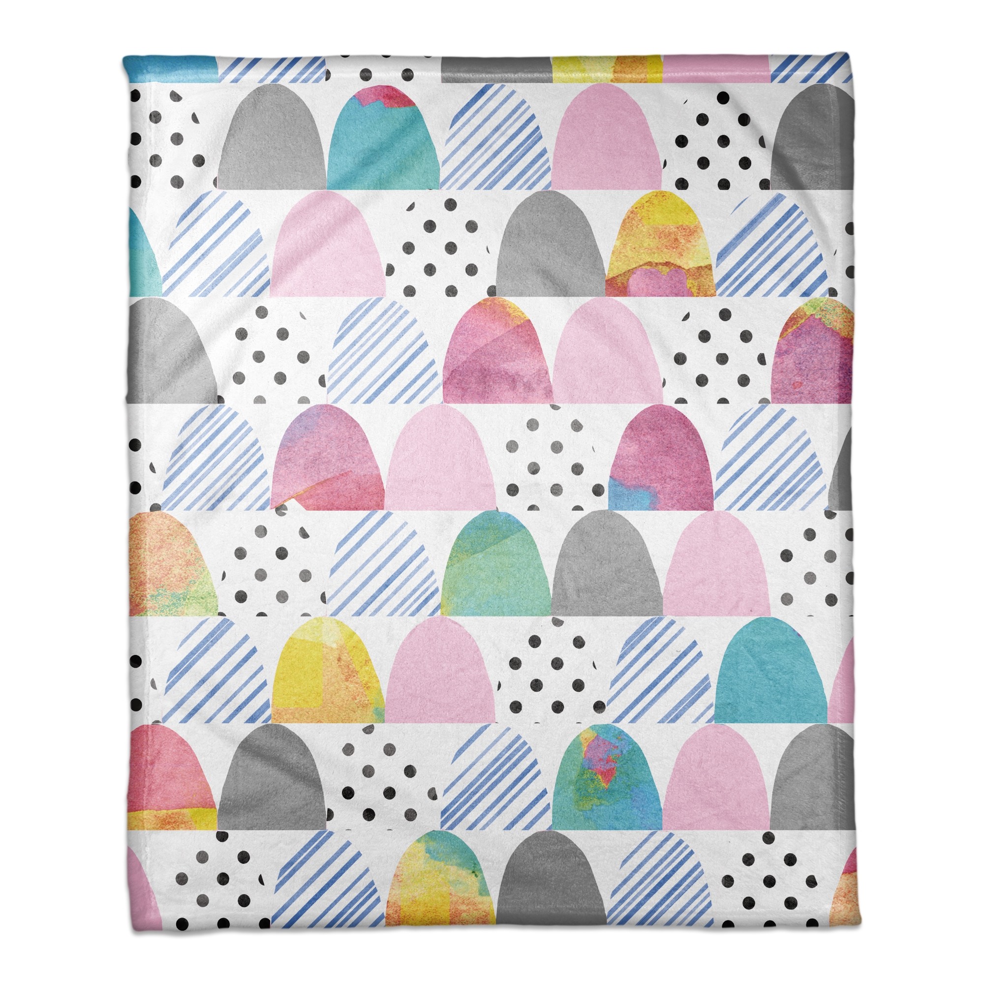Watercolor Scales Throw Blanket