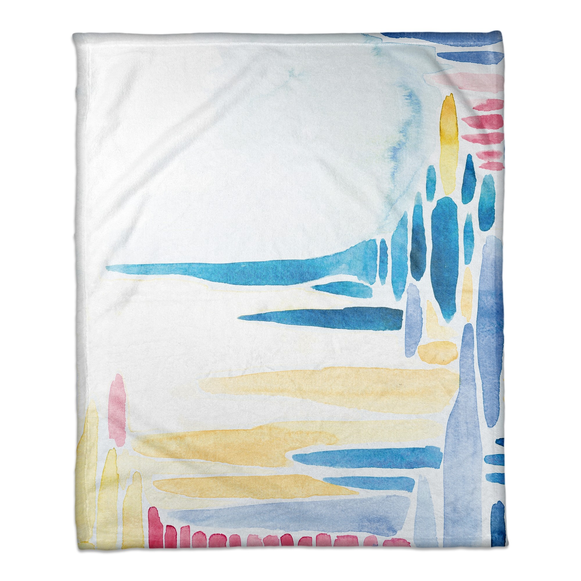 Watercolor Dash Throw Blanket