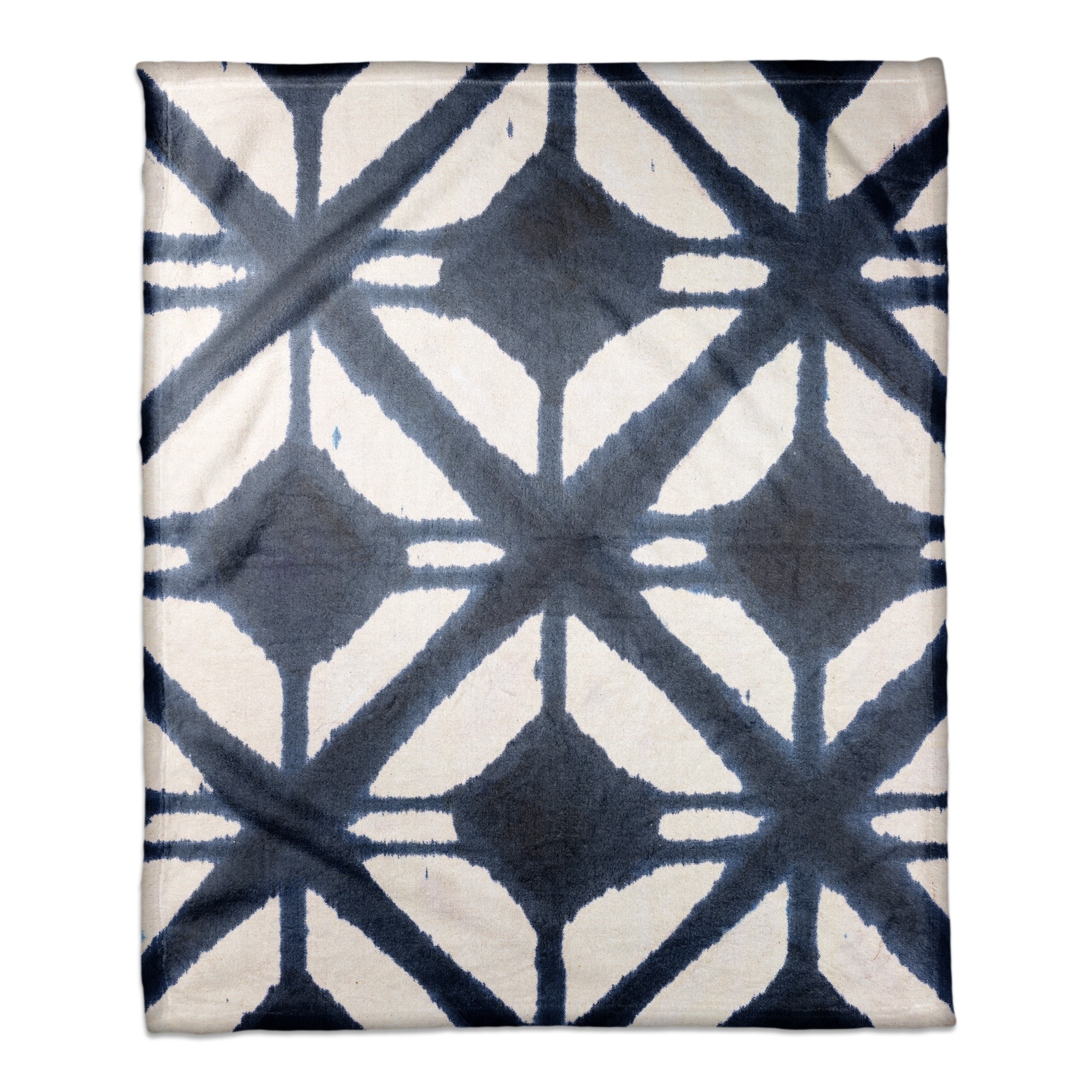 Navy Ink Splot Throw Blanket
