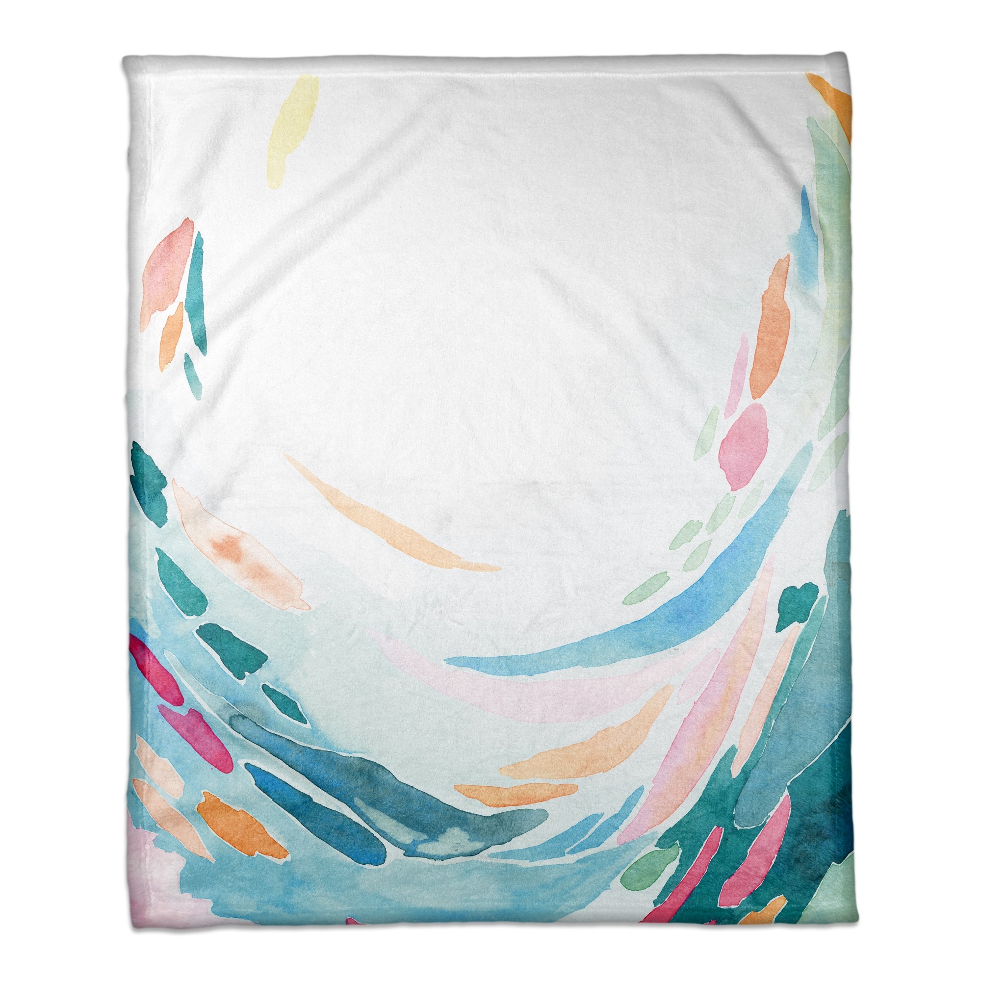 Colorful Swoops Throw Blanket