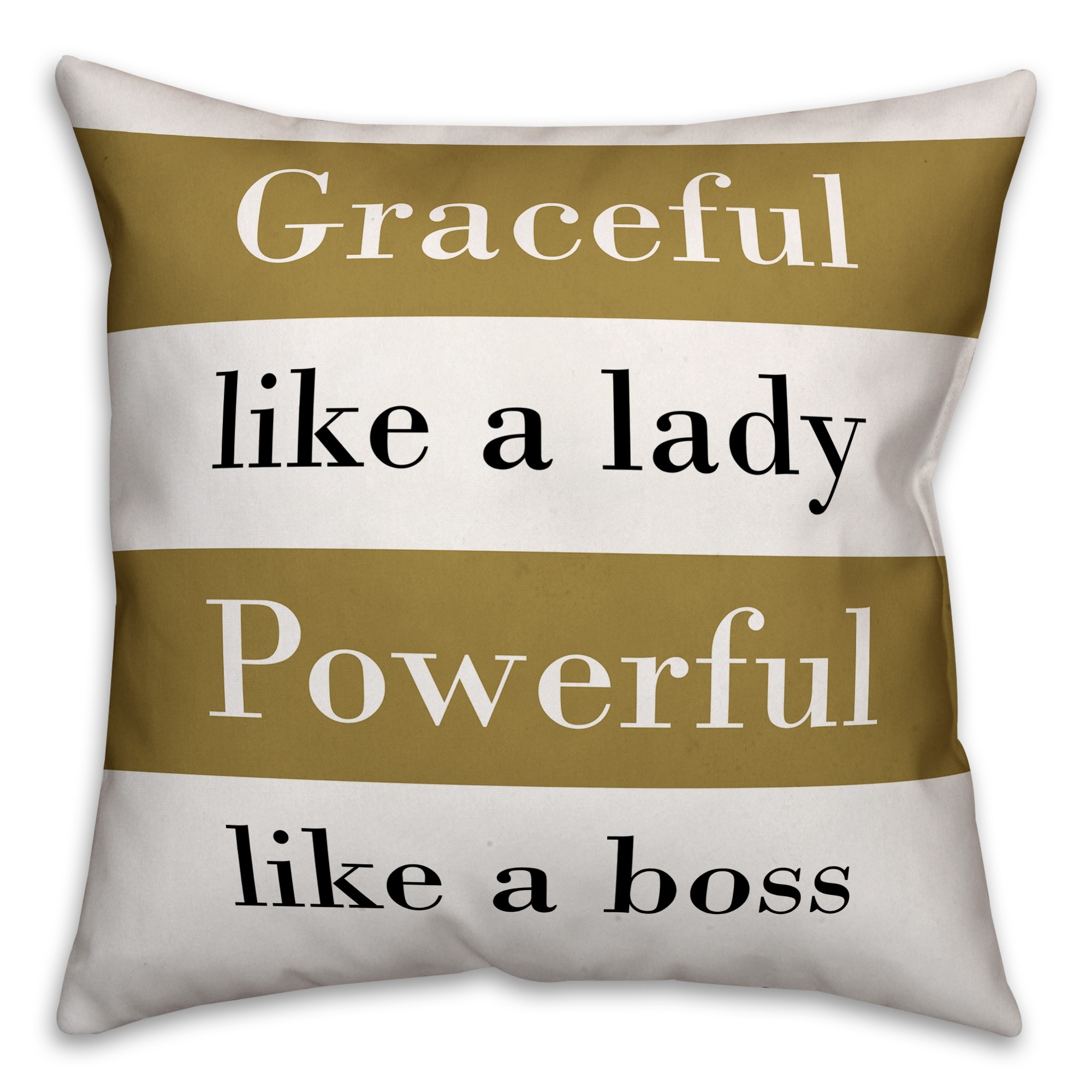 Graceful Like a Lady Powerful like a Boss Throw Pillow